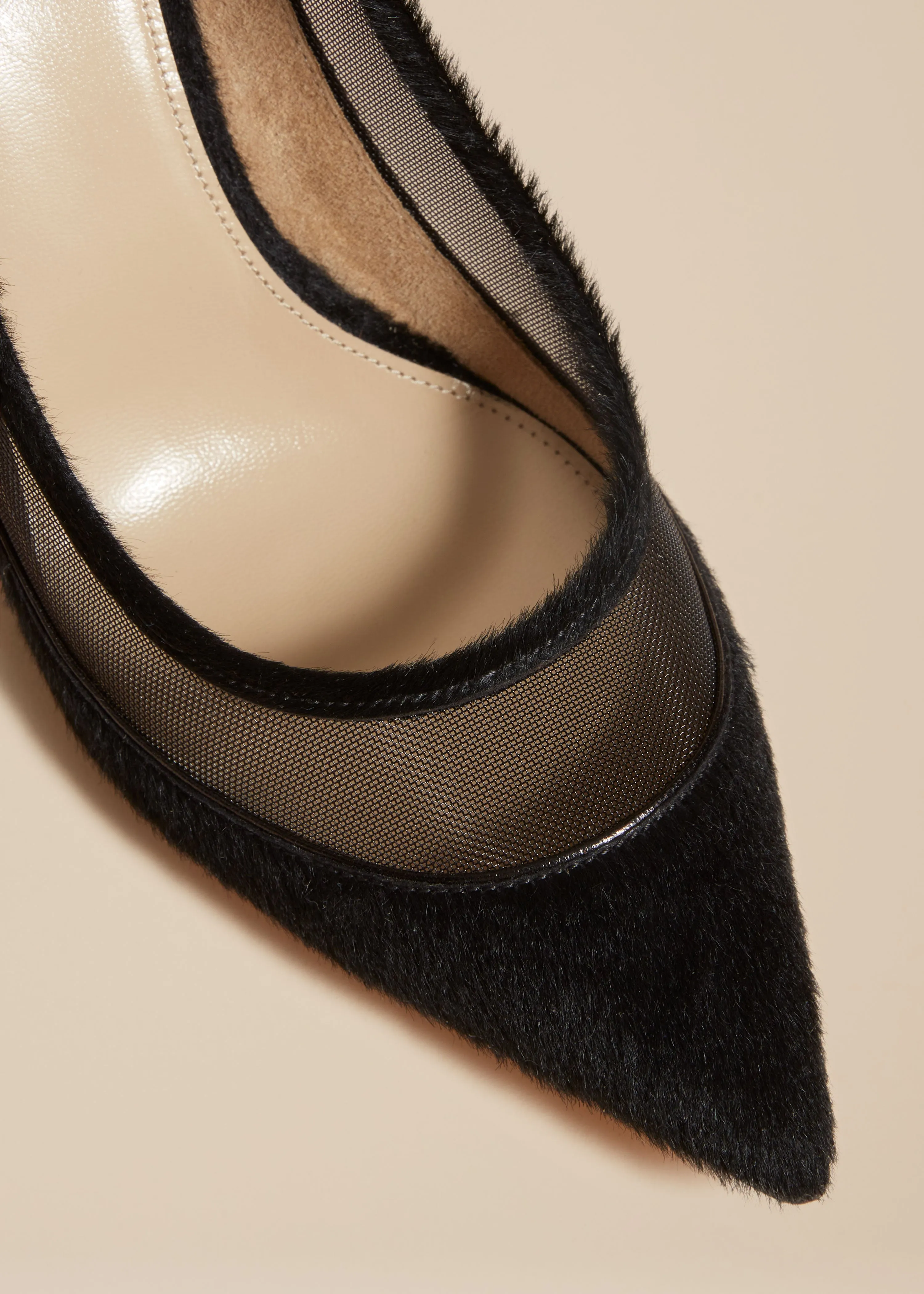 The River Mesh Pump in Black Haircalf sold by KHAITE product image thumbnail 4