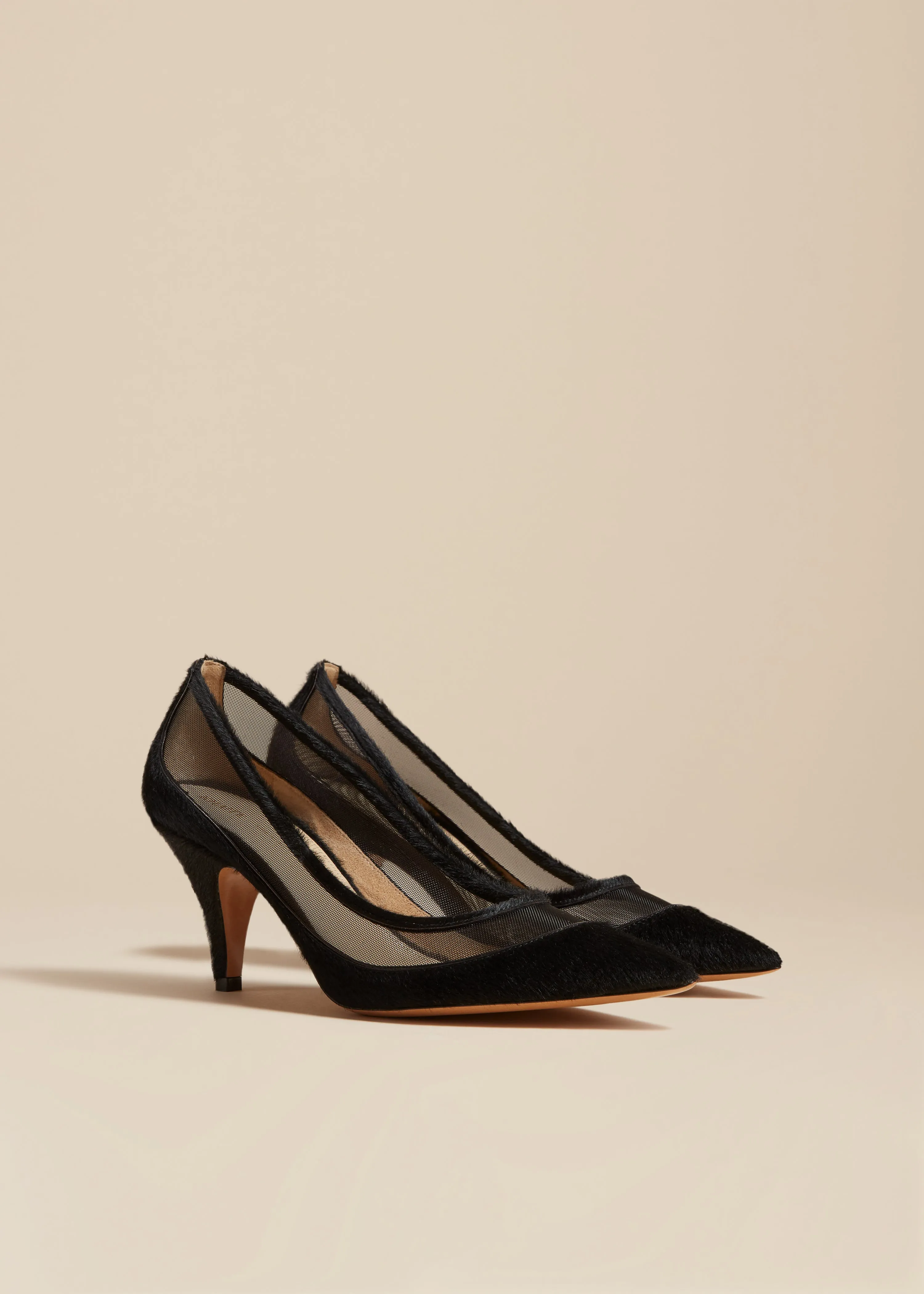 The River Mesh Pump in Black Haircalf sold by KHAITE product image thumbnail 2