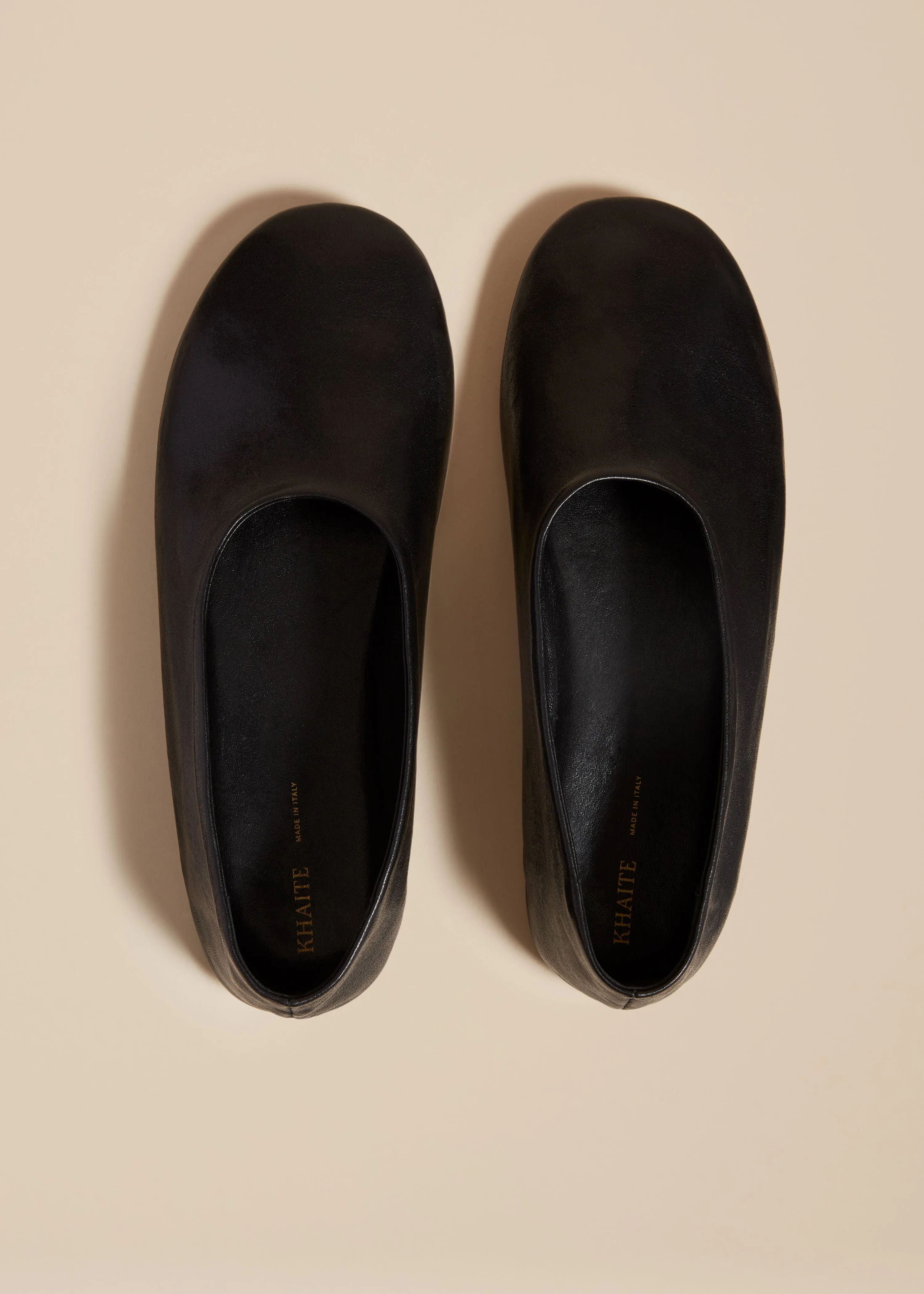 The Maiden Flat in Black Leather sold by KHAITE product image thumbnail 3