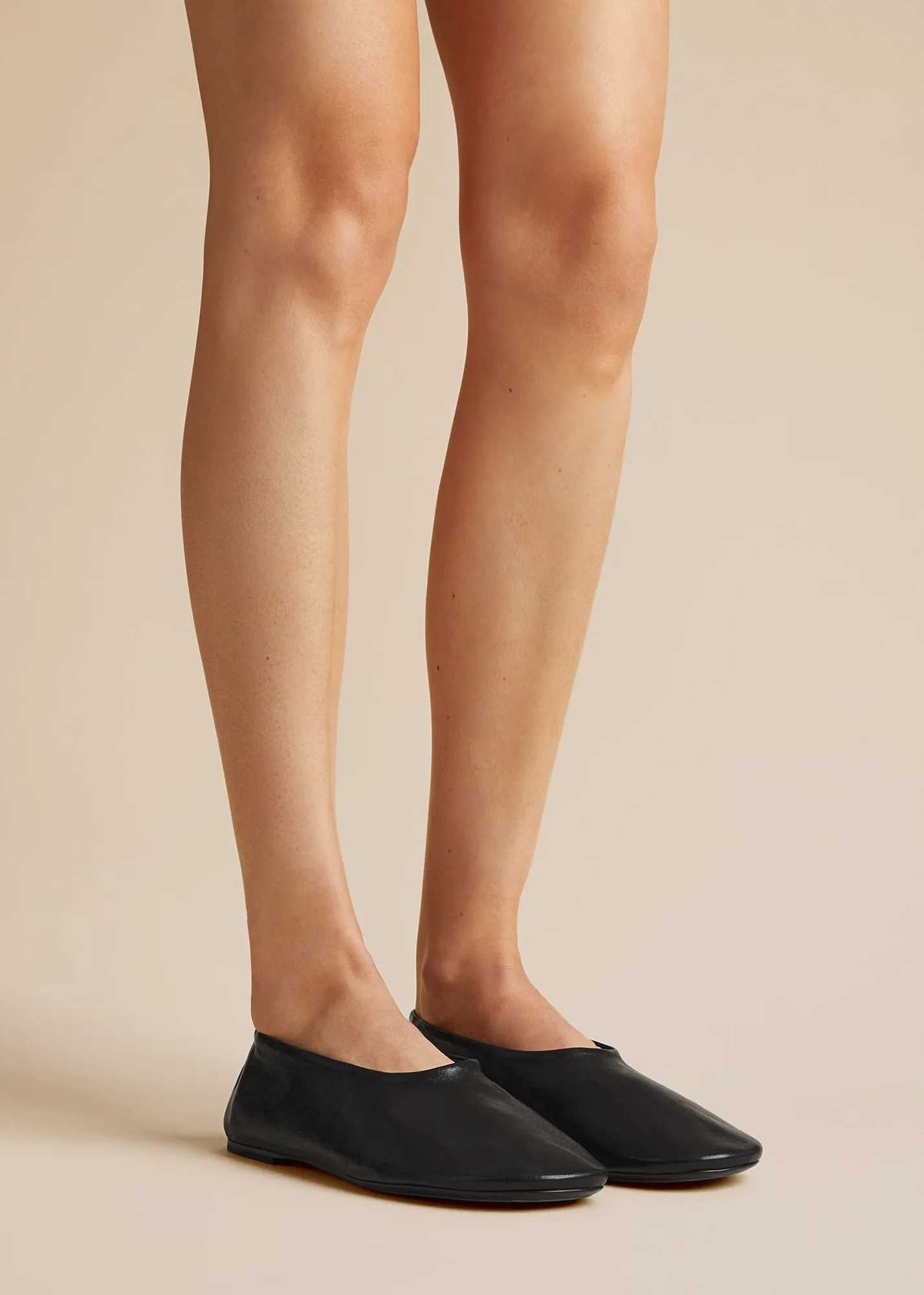 The Maiden Flat in Black Leather sold by KHAITE product image thumbnail 4