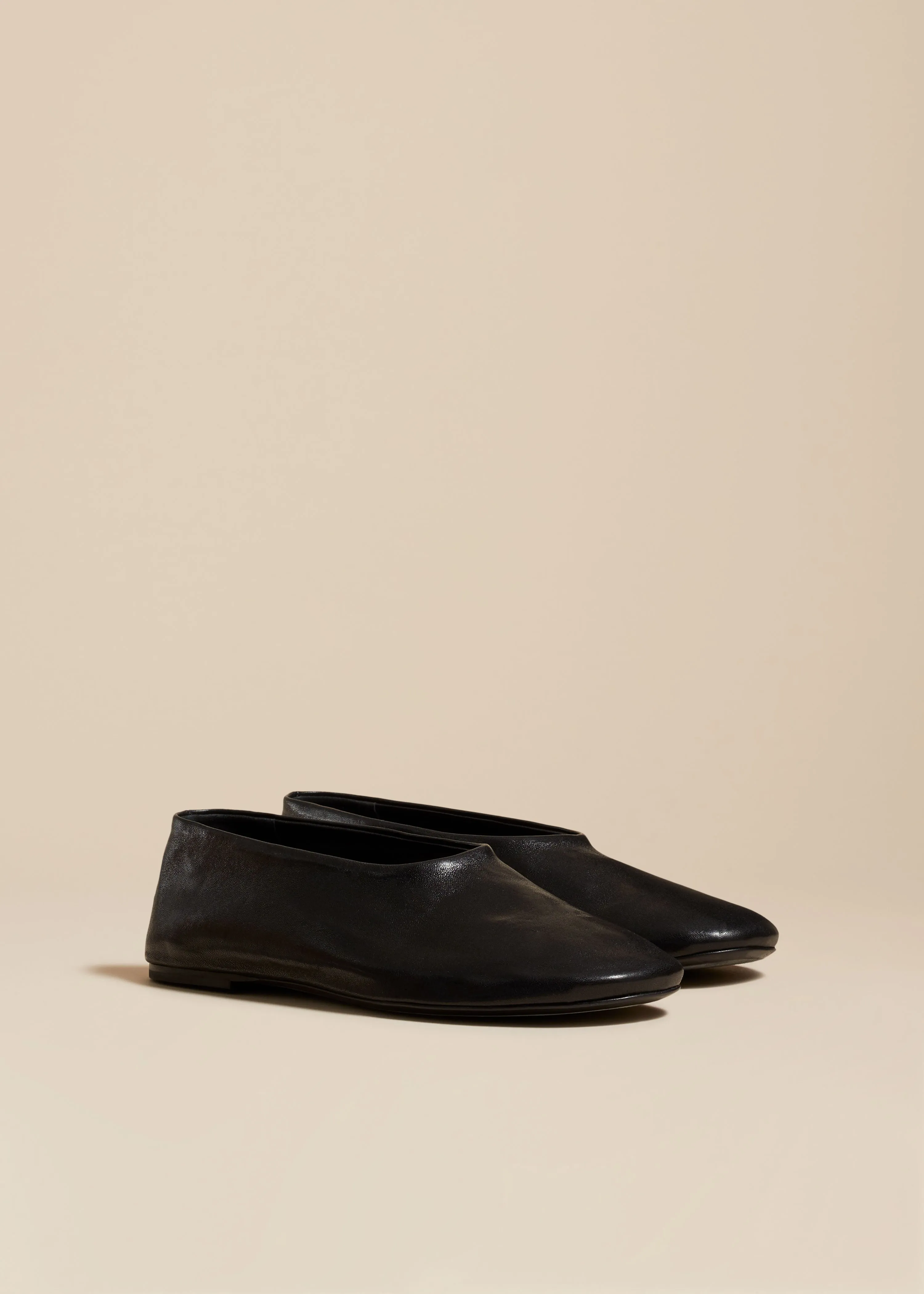 The Maiden Flat in Black Leather sold by KHAITE product image thumbnail 2