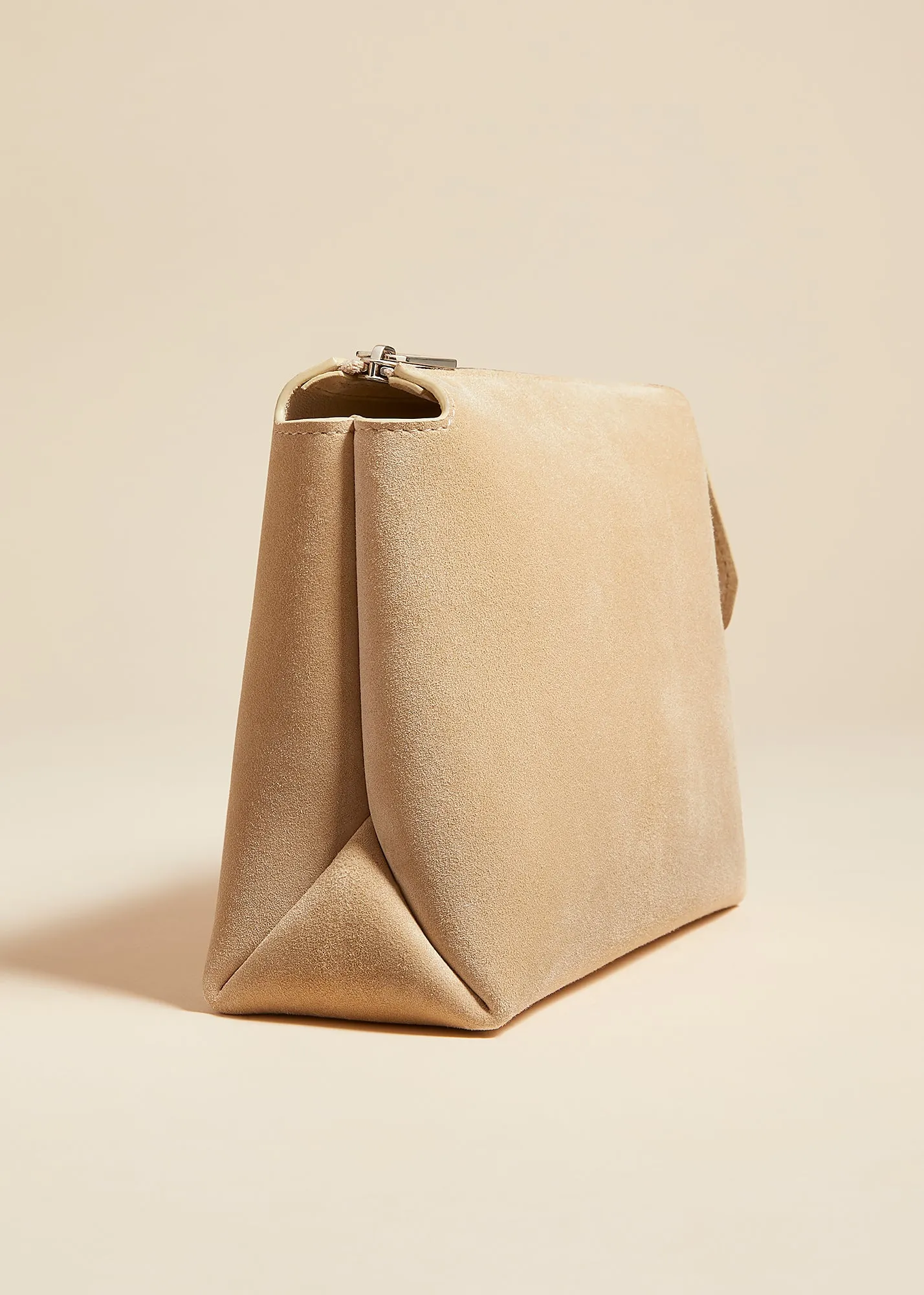 Lina Pochette in Dark Ivory Suede sold by KHAITE product image thumbnail 3