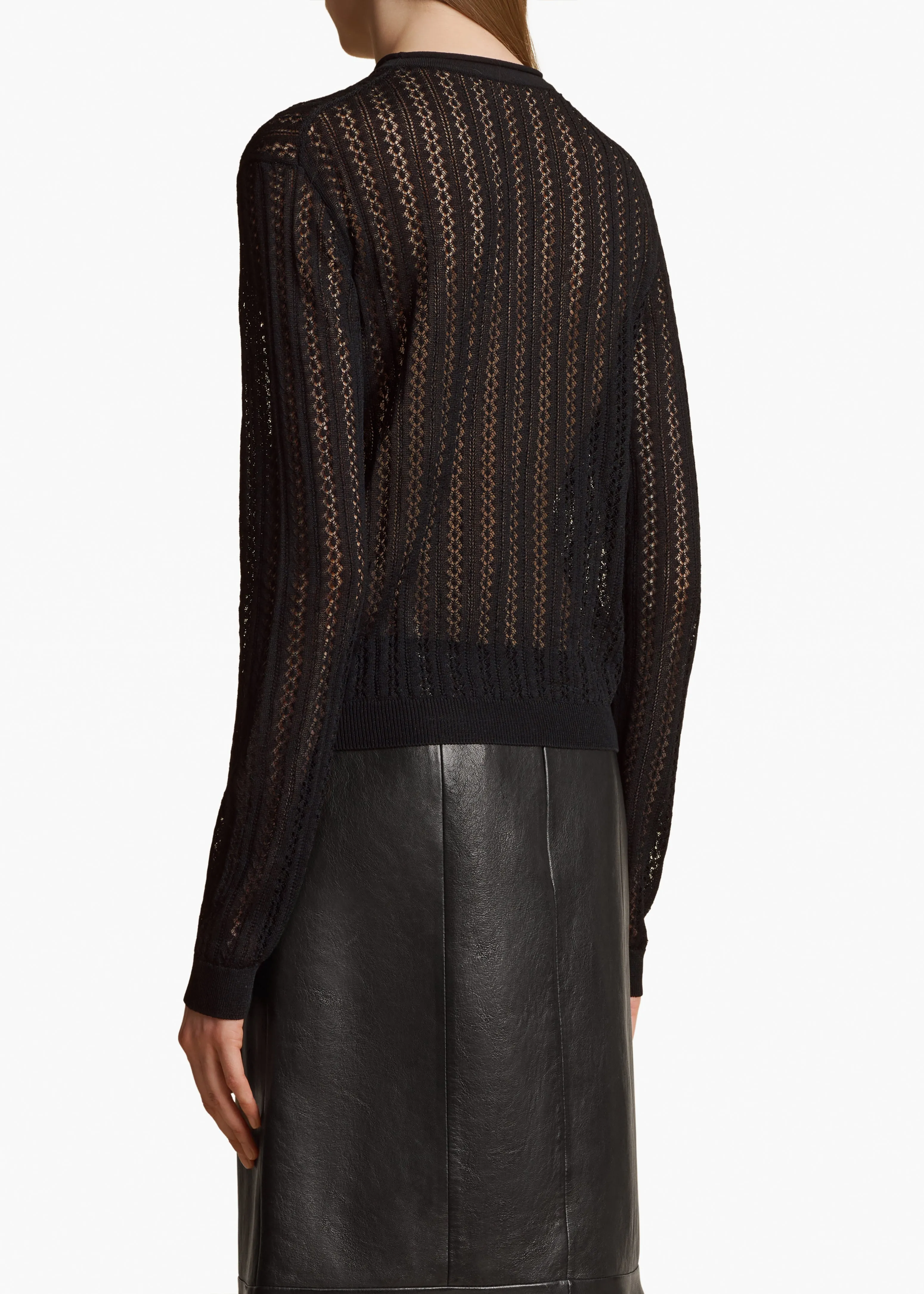 Colleen Top in Black sold by KHAITE product image thumbnail 4