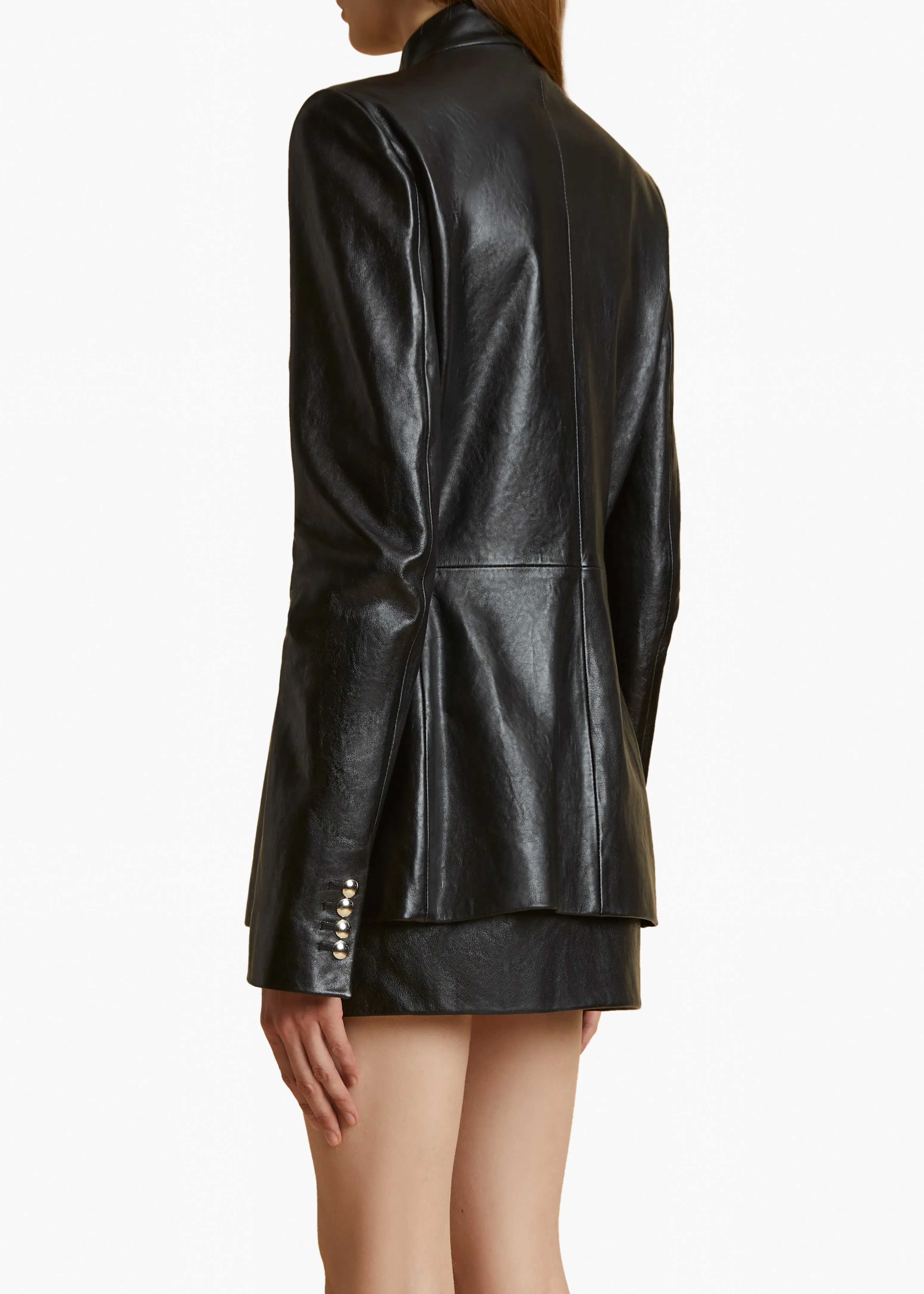 Samuel Jacket in Black Leather sold by KHAITE product image thumbnail 4