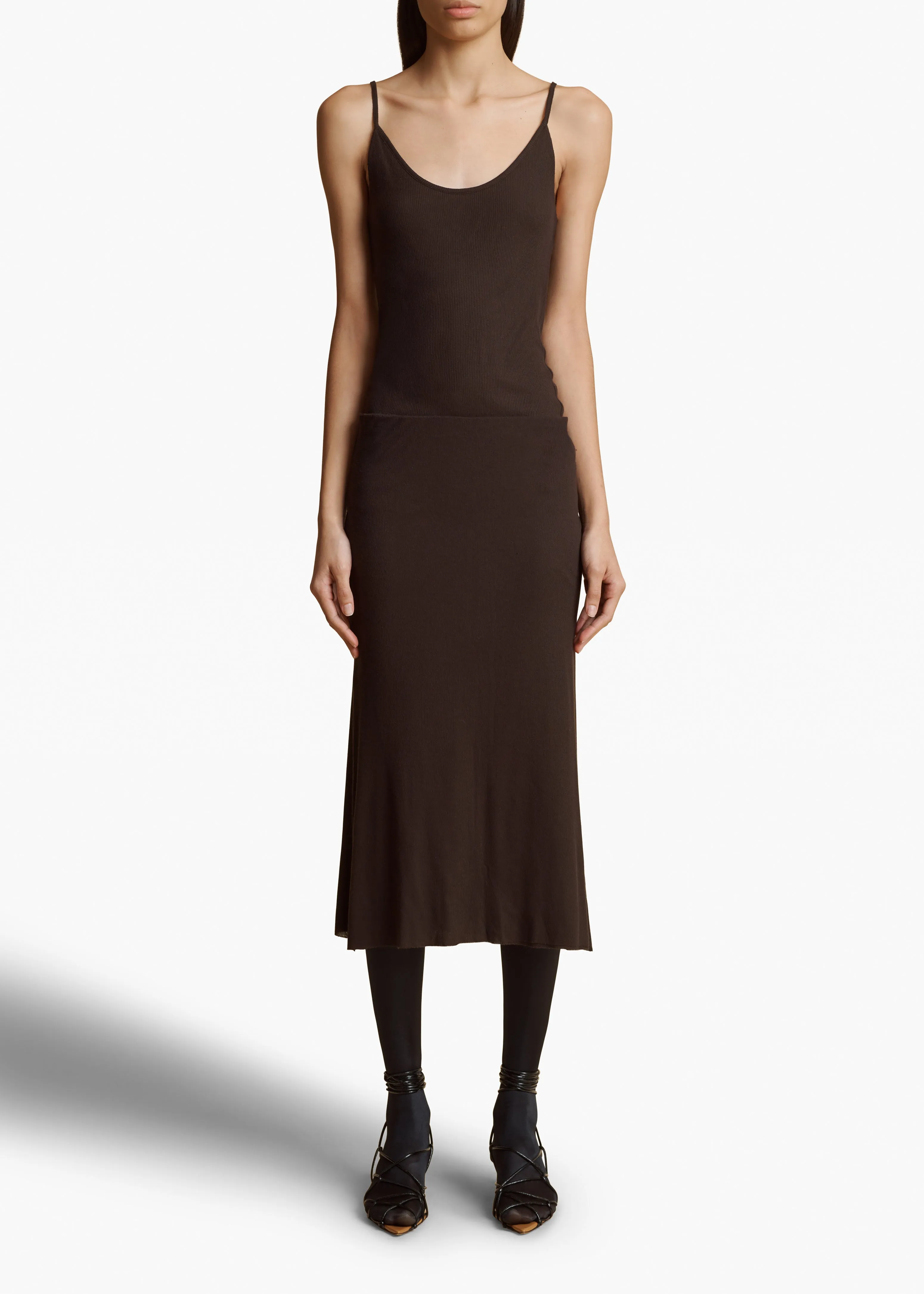 Selee Top in Dark Brown sold by KHAITE product image thumbnail 2