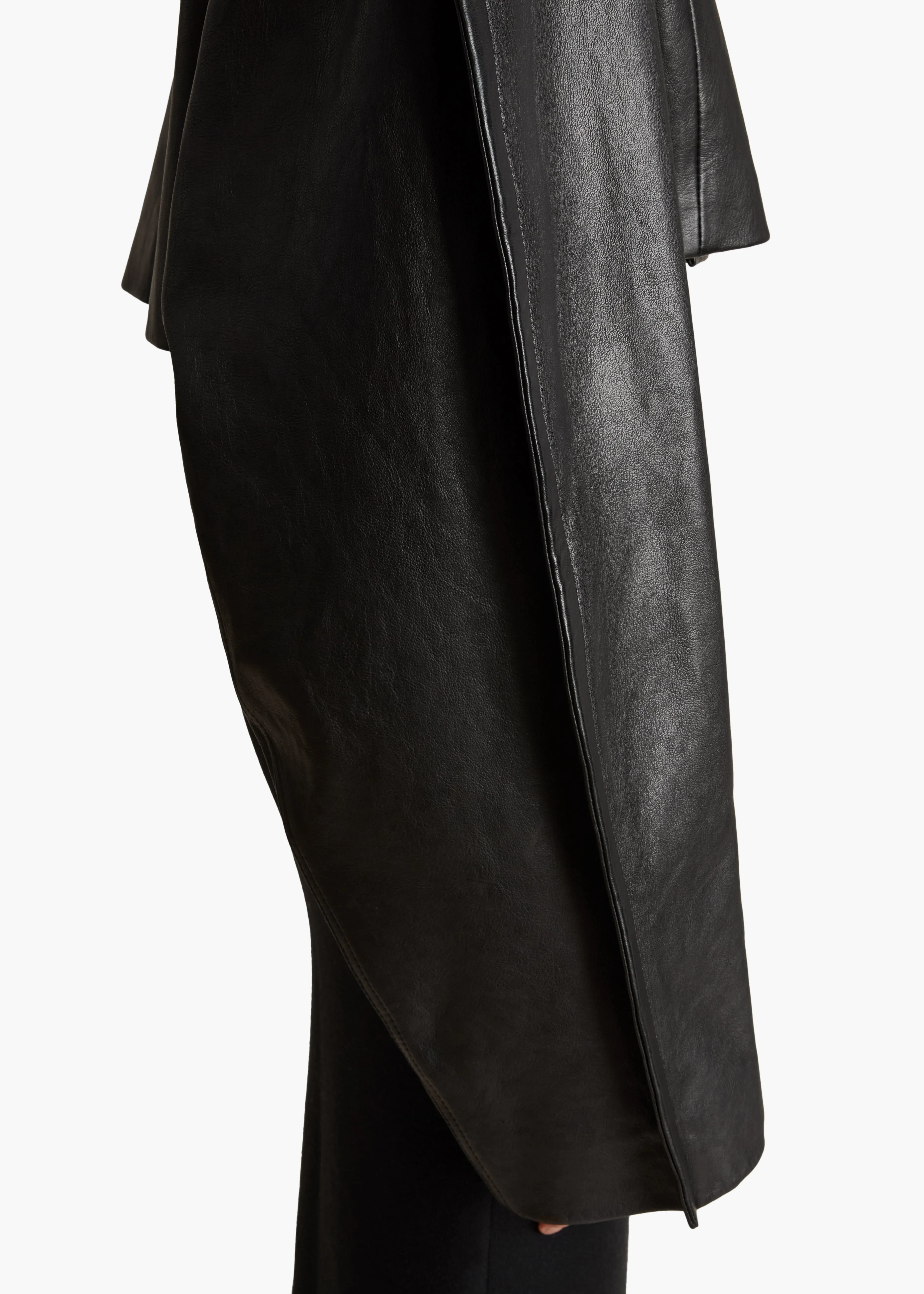 Rotha Jacket in Black Leather sold by KHAITE product image thumbnail 5