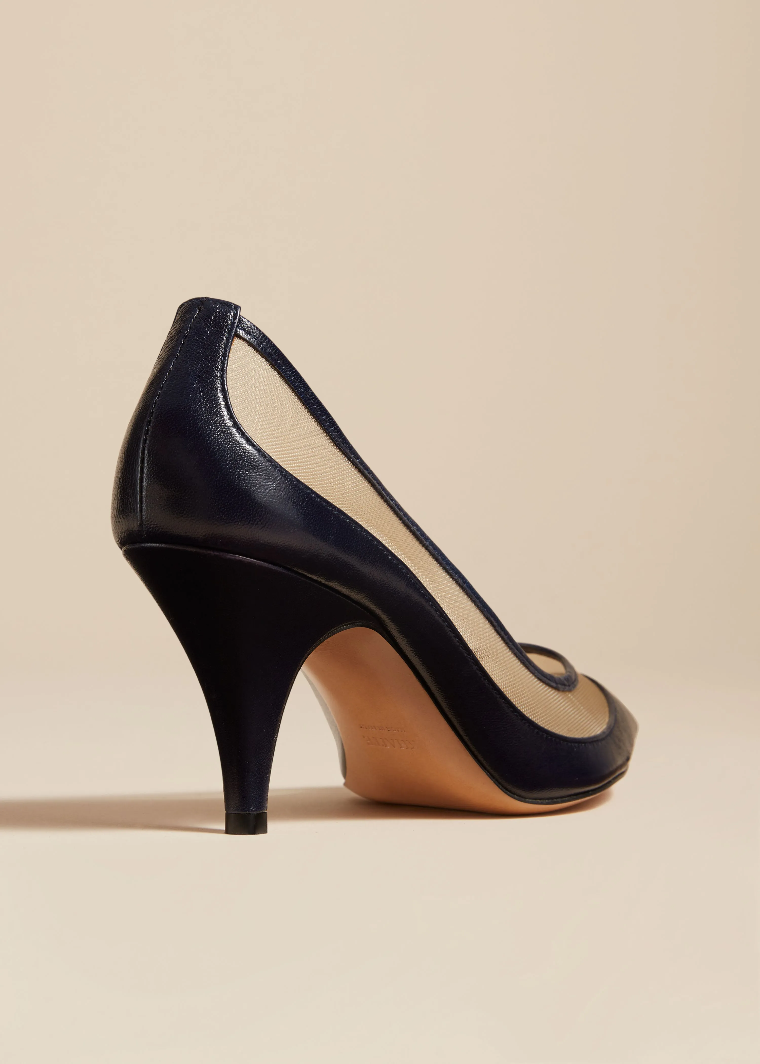 The River Mesh Pump in Midnight Leather sold by KHAITE product image thumbnail 3