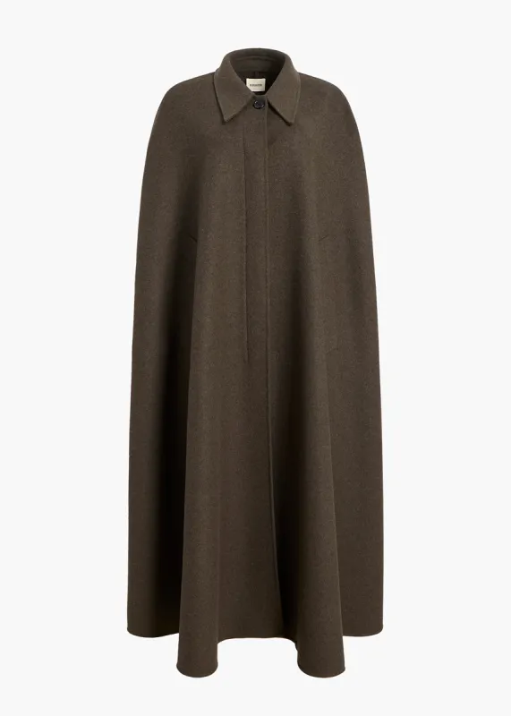 [Avex] Cathy Cape in Army Melange sold by KHAITE