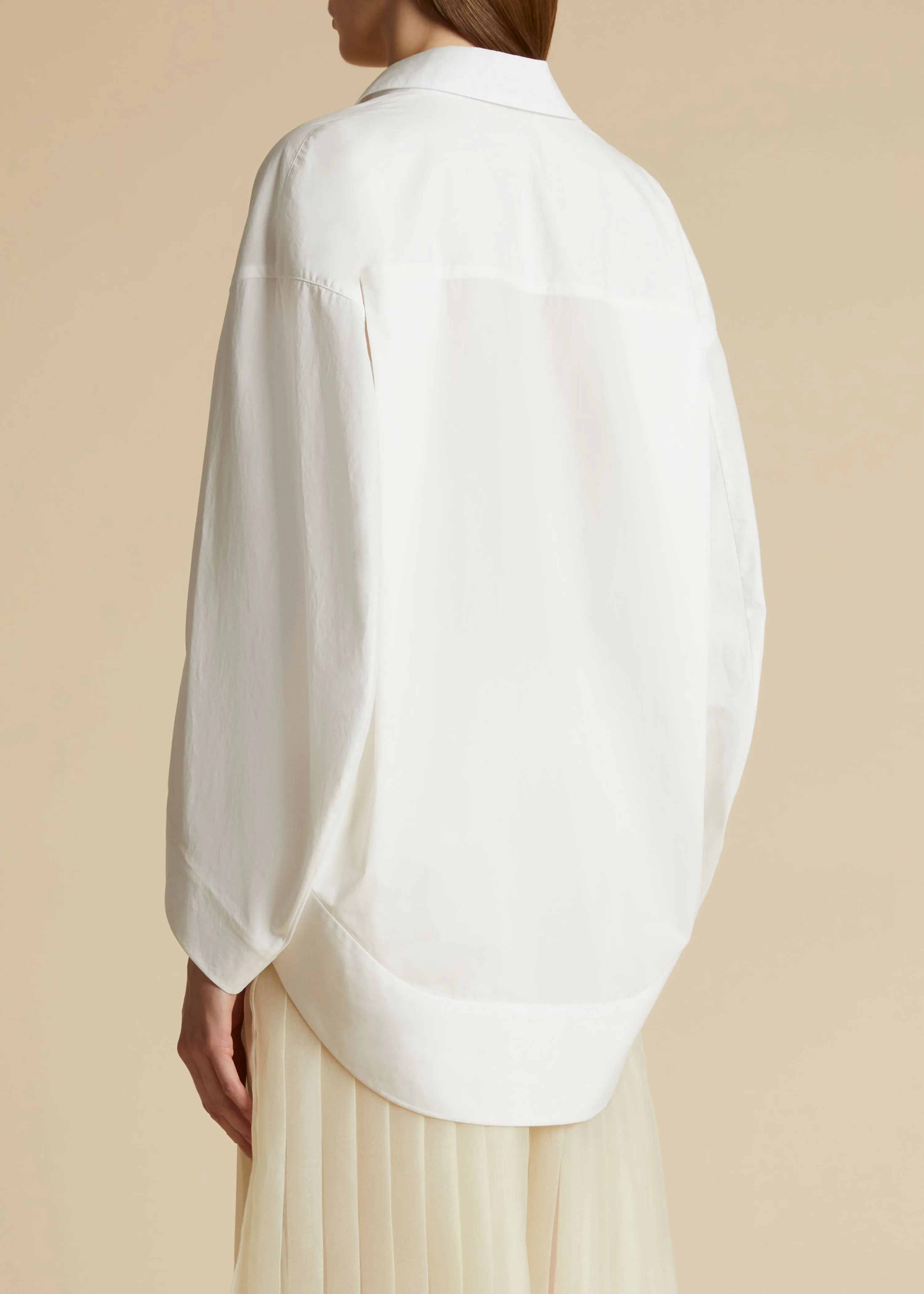 The Melan Top in White sold by KHAITE product image thumbnail 3