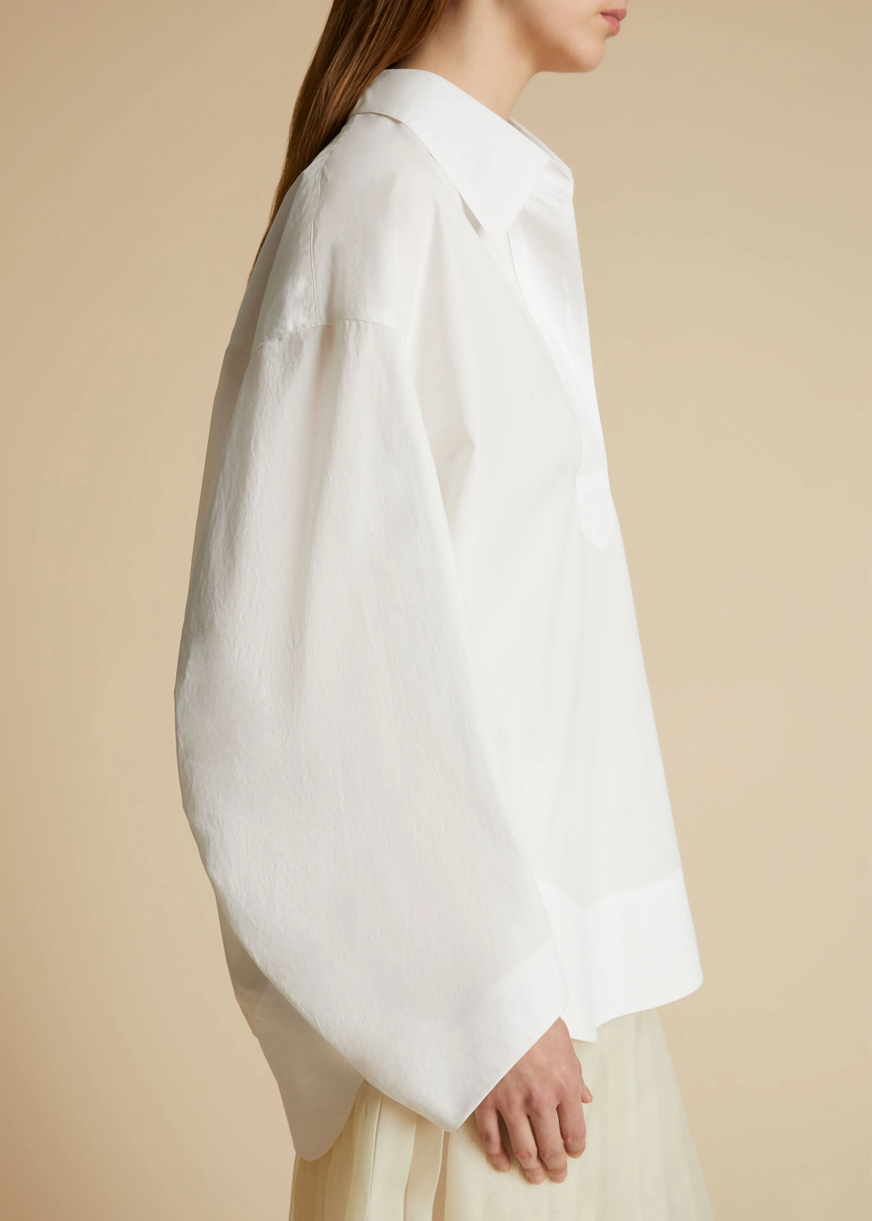 The Melan Top in White sold by KHAITE product image thumbnail 4