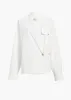 Garth Top in White sold by KHAITE