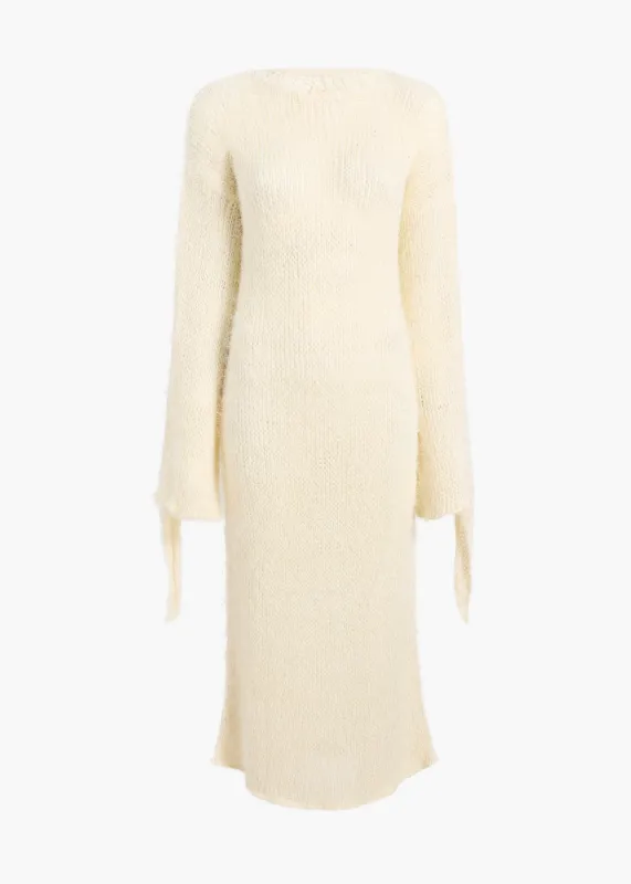 Luke Dress in Cream sold by KHAITE