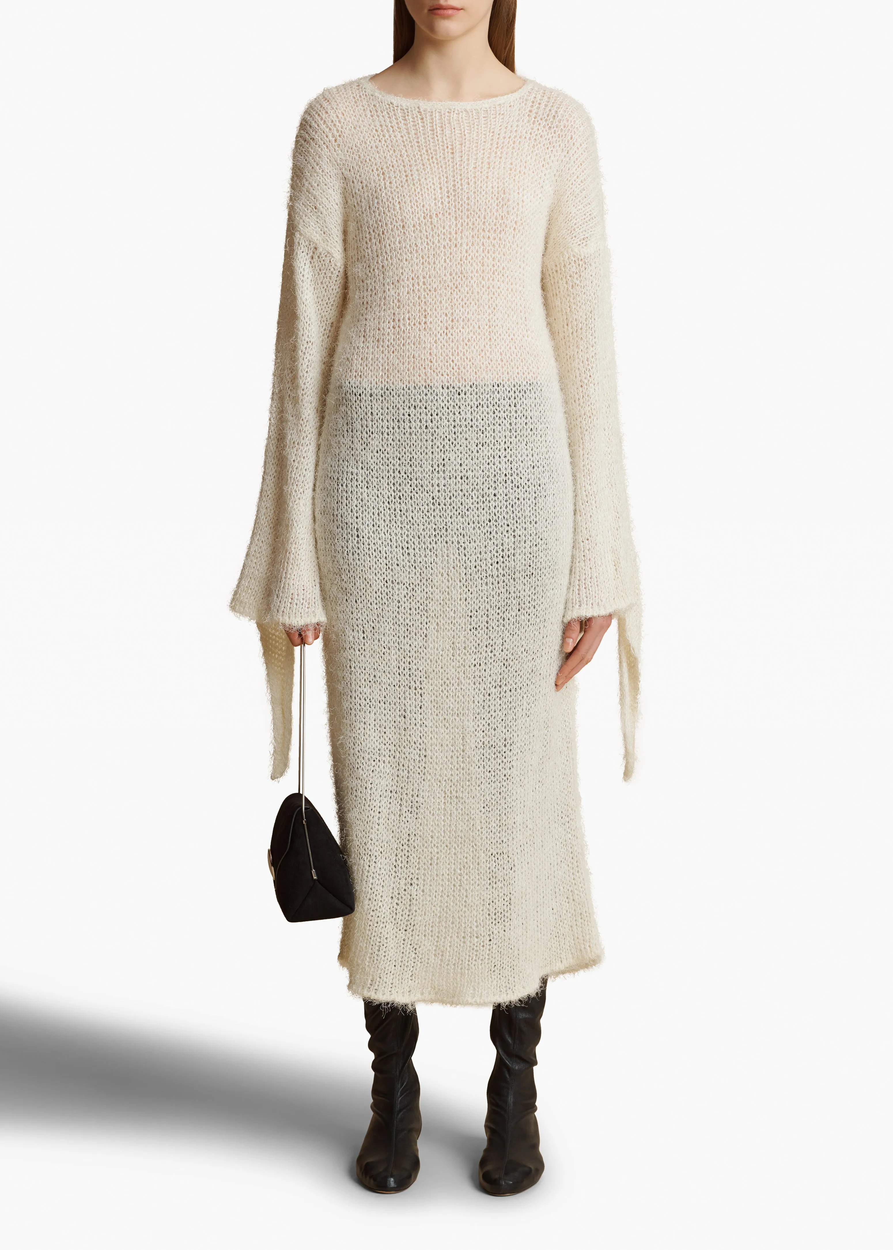 Luke Dress in Cream sold by KHAITE product image thumbnail 2