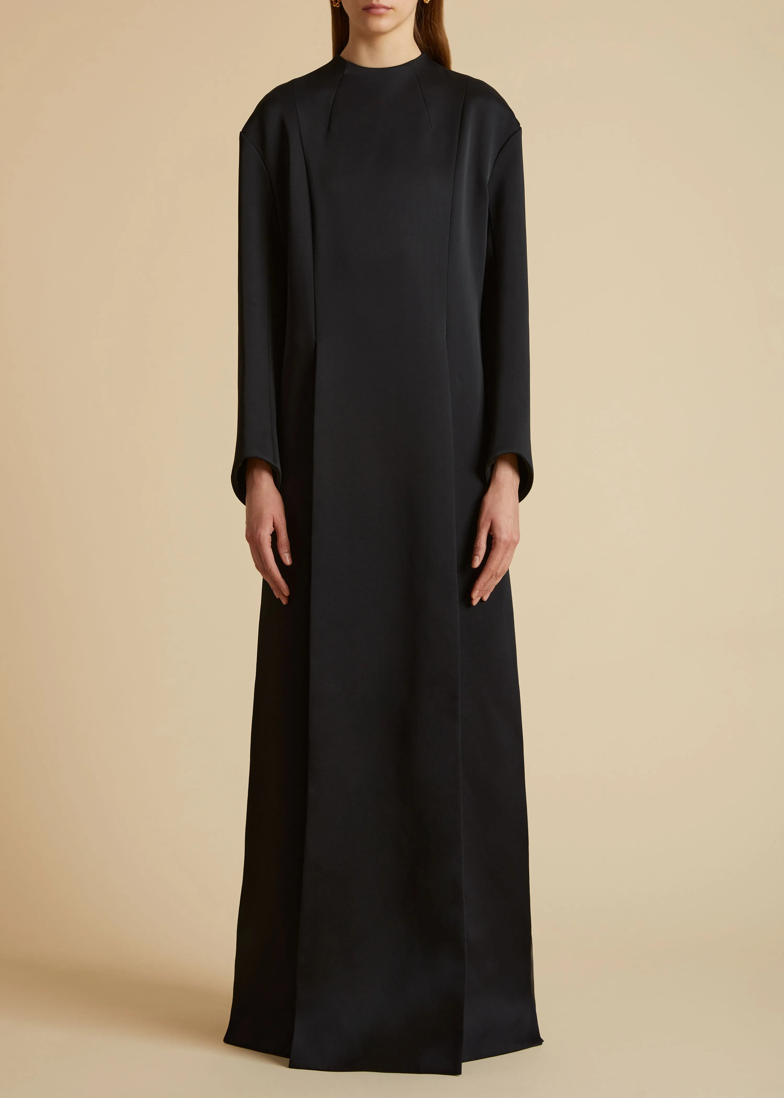 The Clete Dress in Black sold by KHAITE product image thumbnail 2