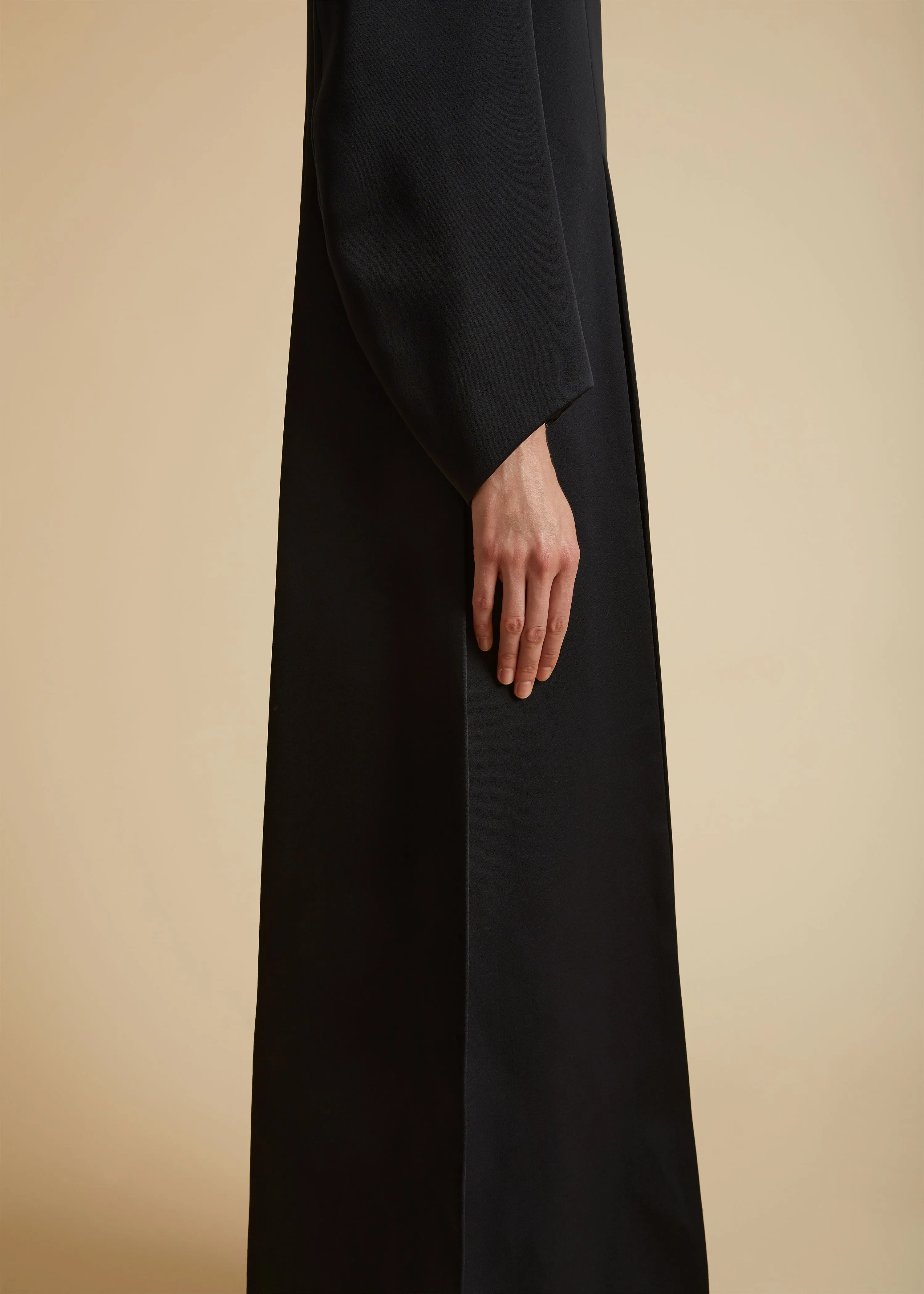 The Clete Dress in Black sold by KHAITE product image thumbnail 5