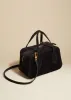 The Small Maeve Crossbody Bag in Black Suede sold by KHAITE