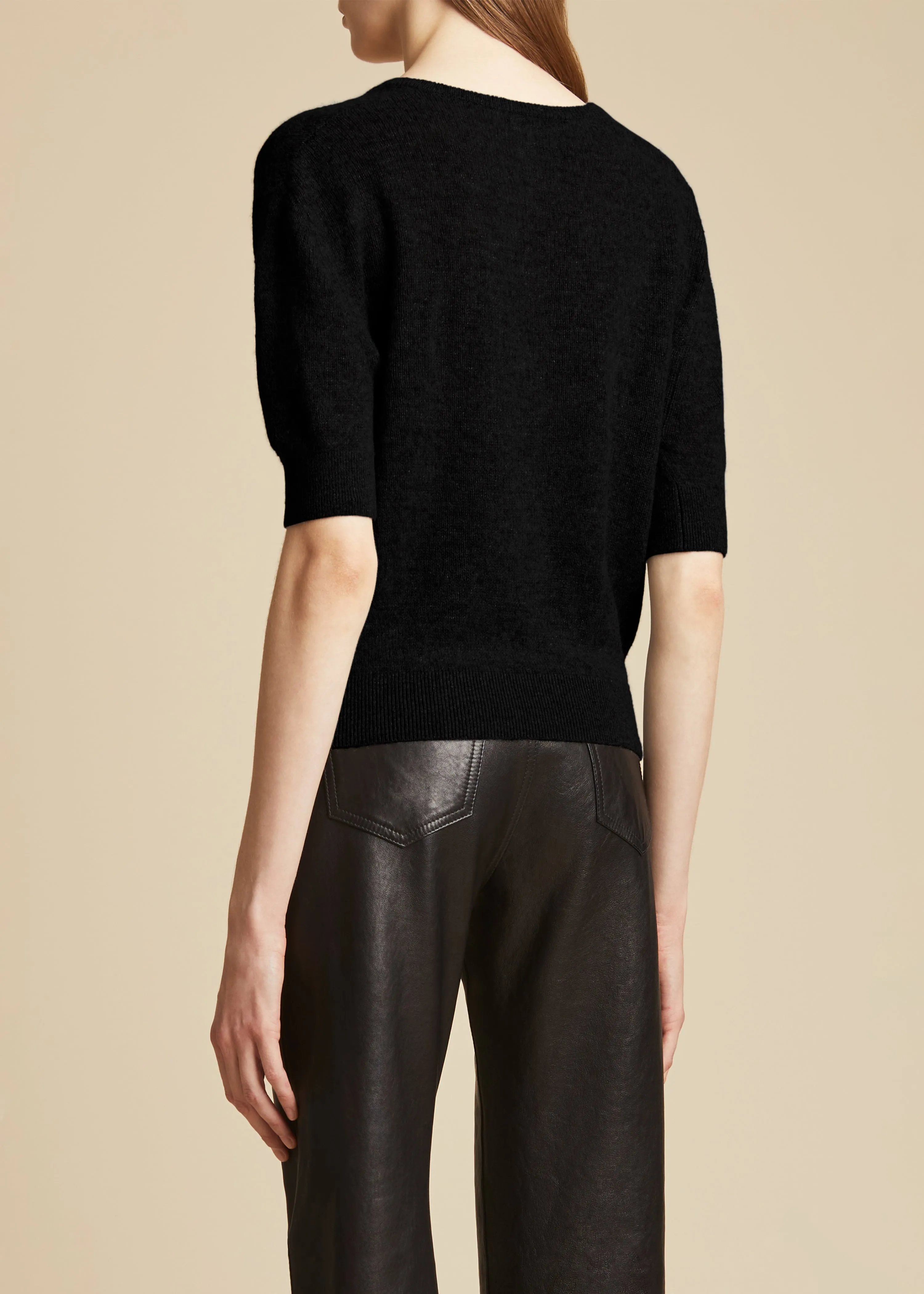 The Sierra Sweater in Black sold by KHAITE product image thumbnail 3