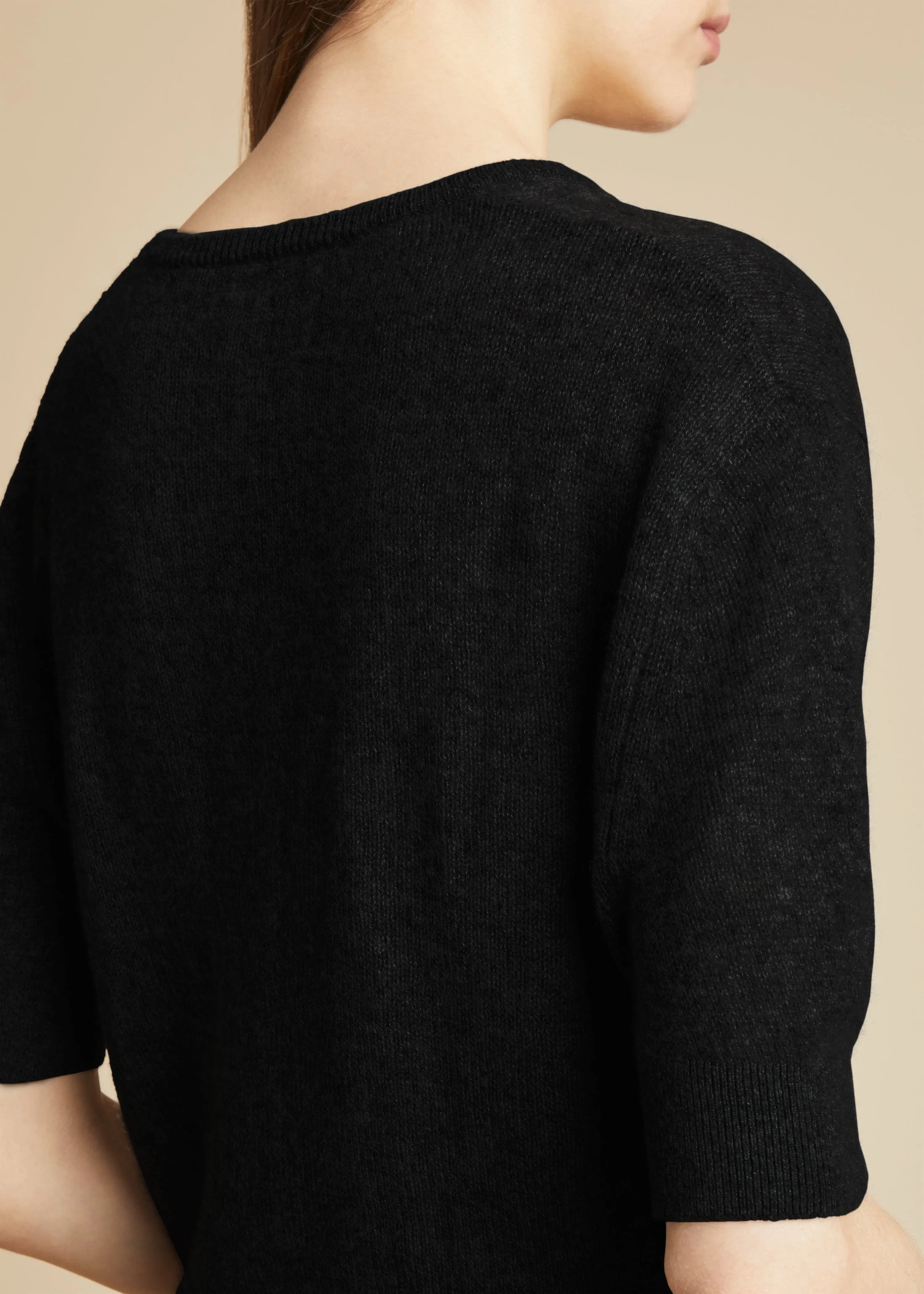 The Sierra Sweater in Black sold by KHAITE product image thumbnail 5