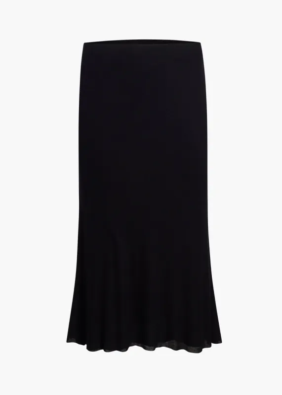 Leema Skirt in Black sold by KHAITE