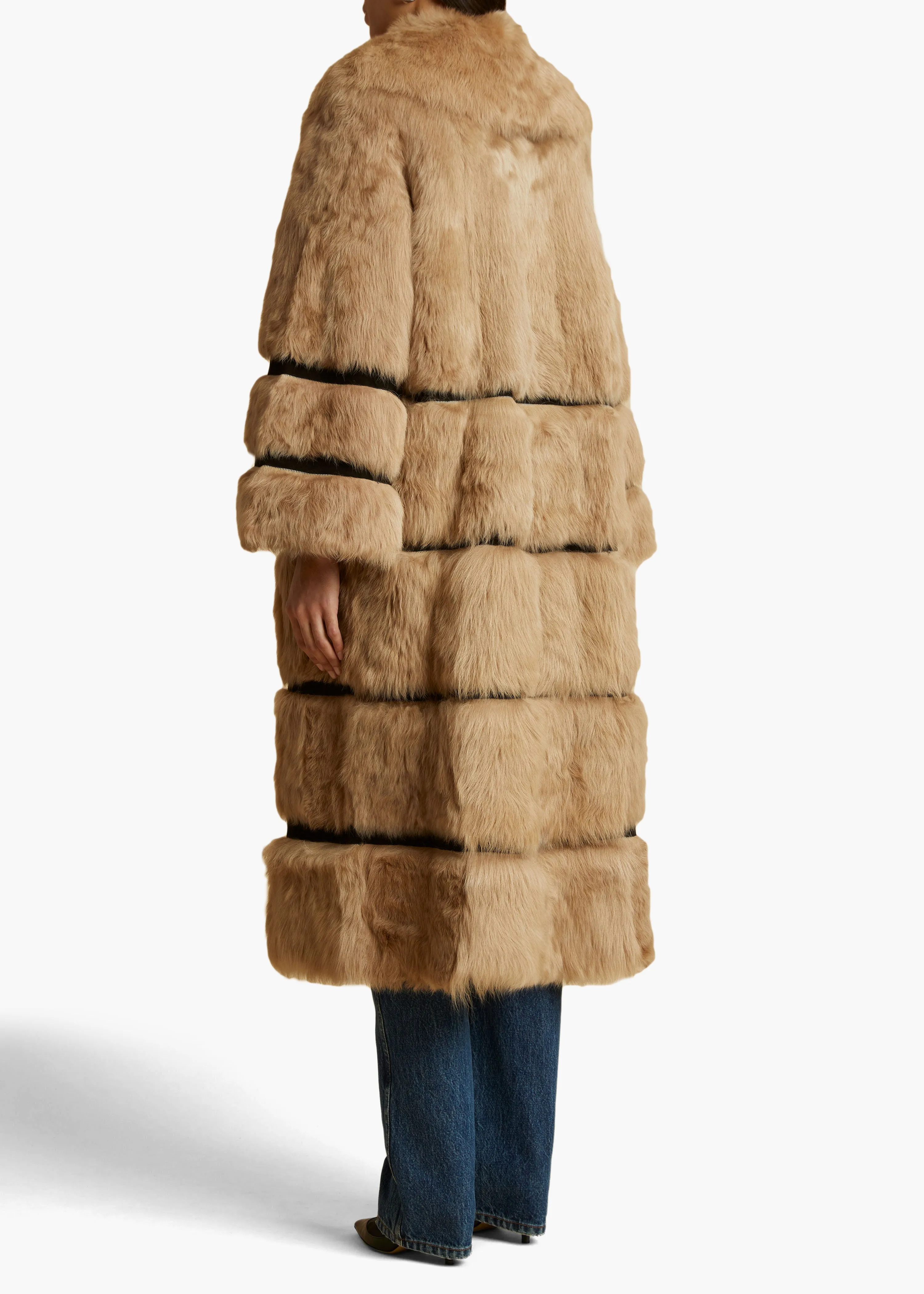 Ada Shearling Coat in Natural sold by KHAITE product image thumbnail 4