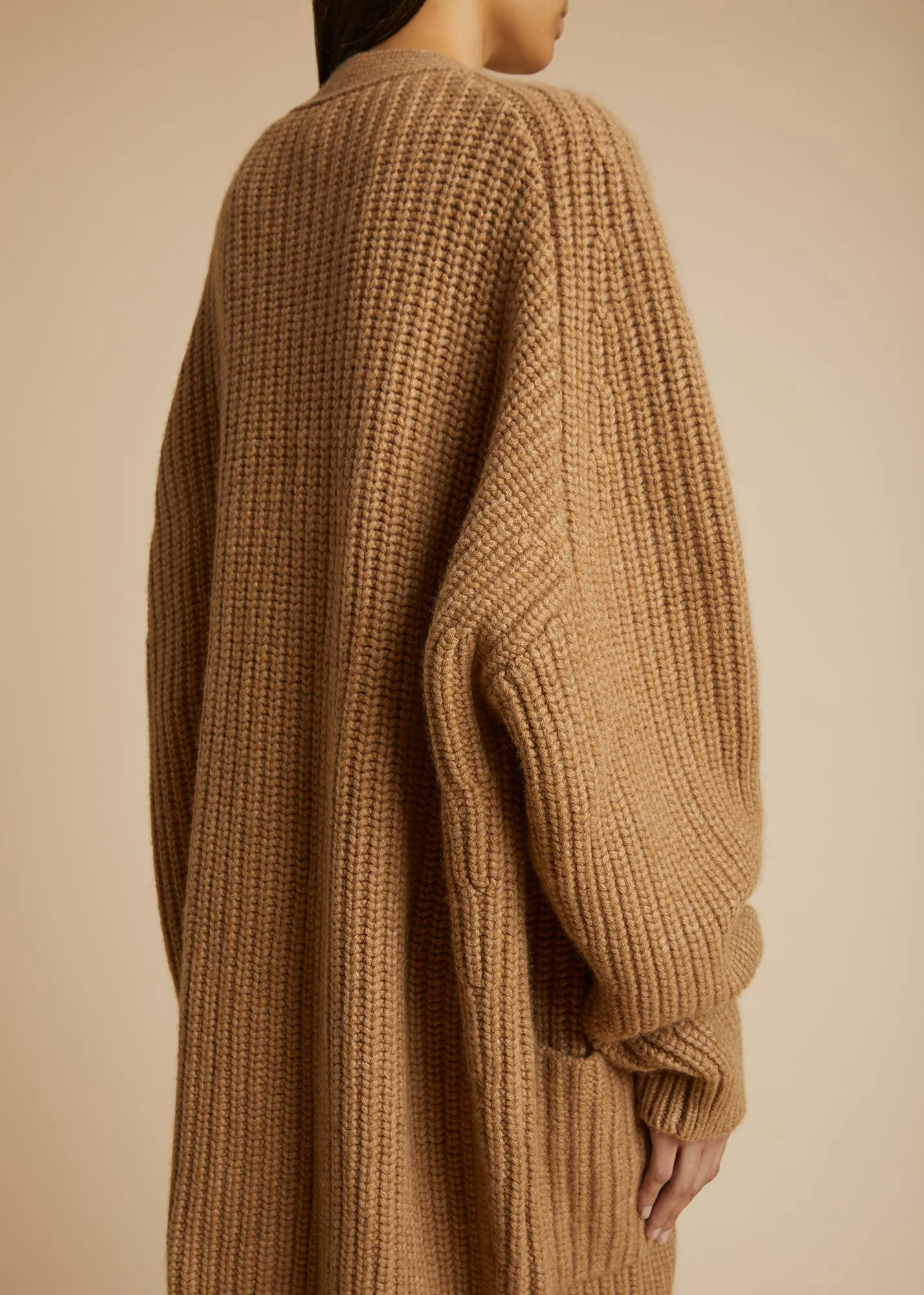 The Milli Cardigan in Camel sold by KHAITE product image thumbnail 4