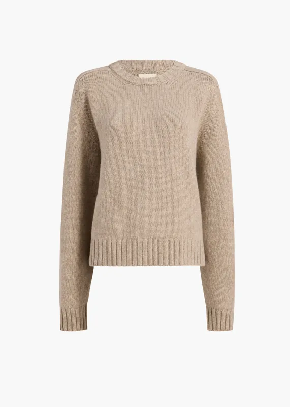 Mae Sweater in Light Clay sold by KHAITE