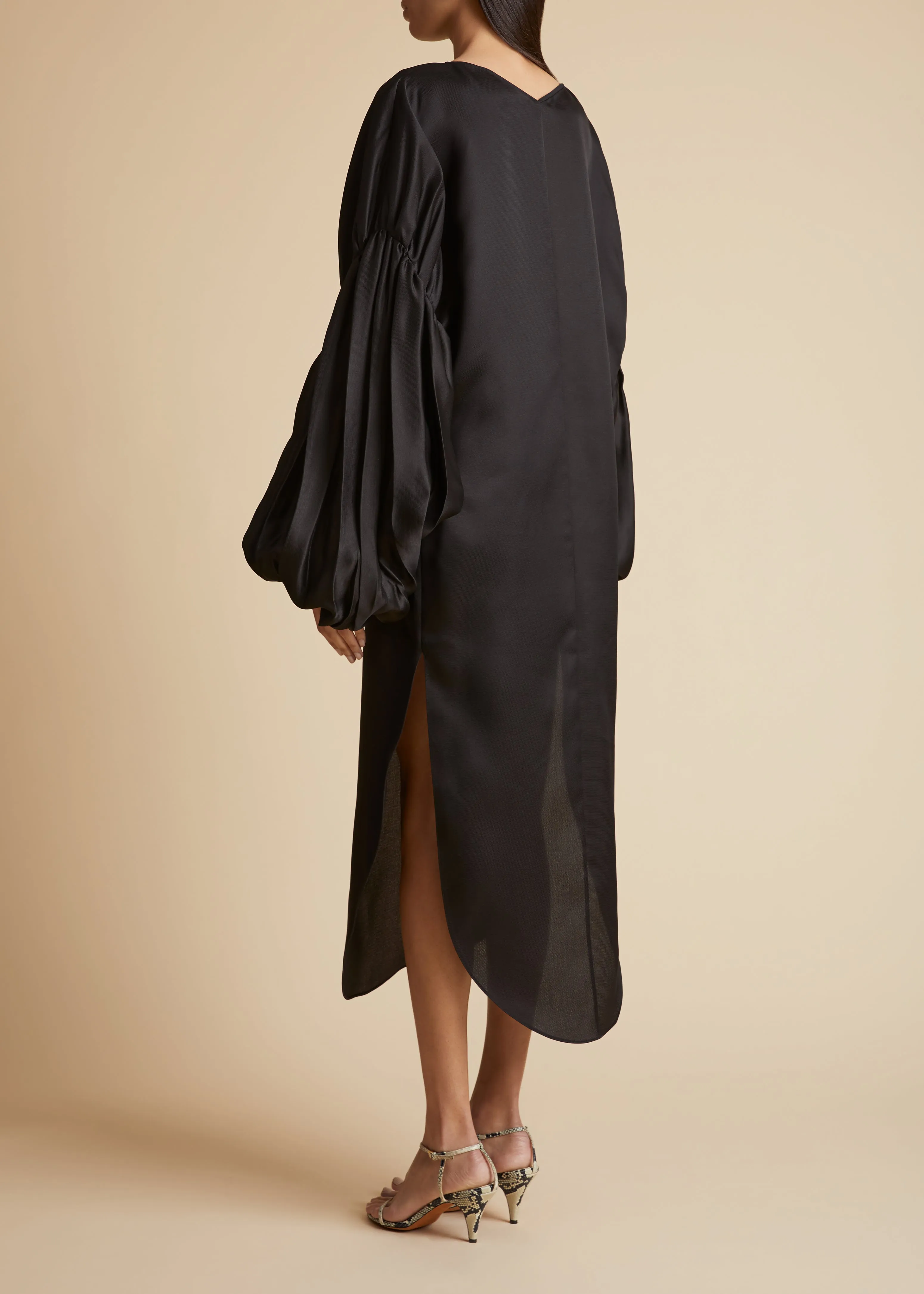 Zelma Dress in Black sold by KHAITE product image thumbnail 4