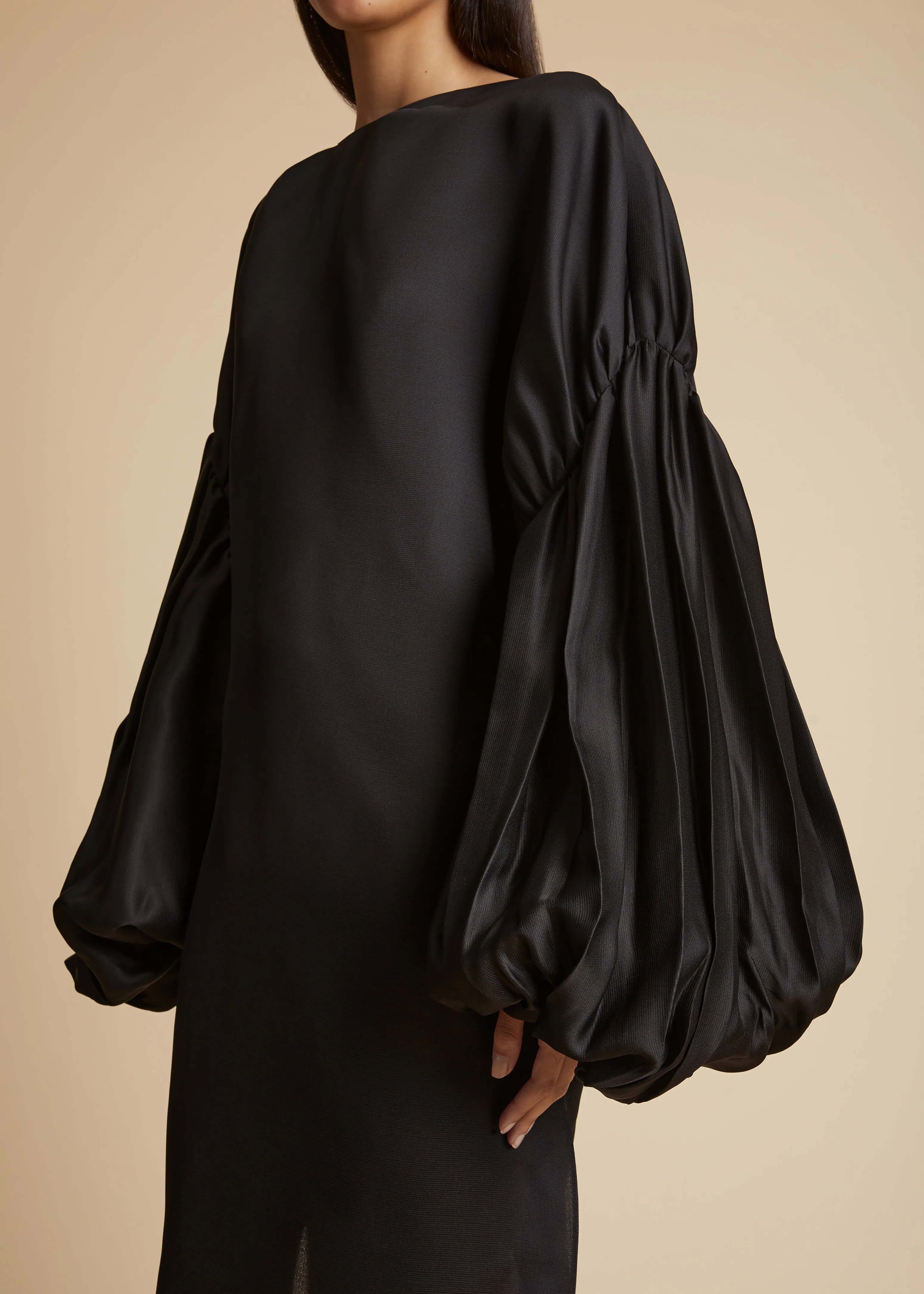 Zelma Dress in Black sold by KHAITE product image thumbnail 5
