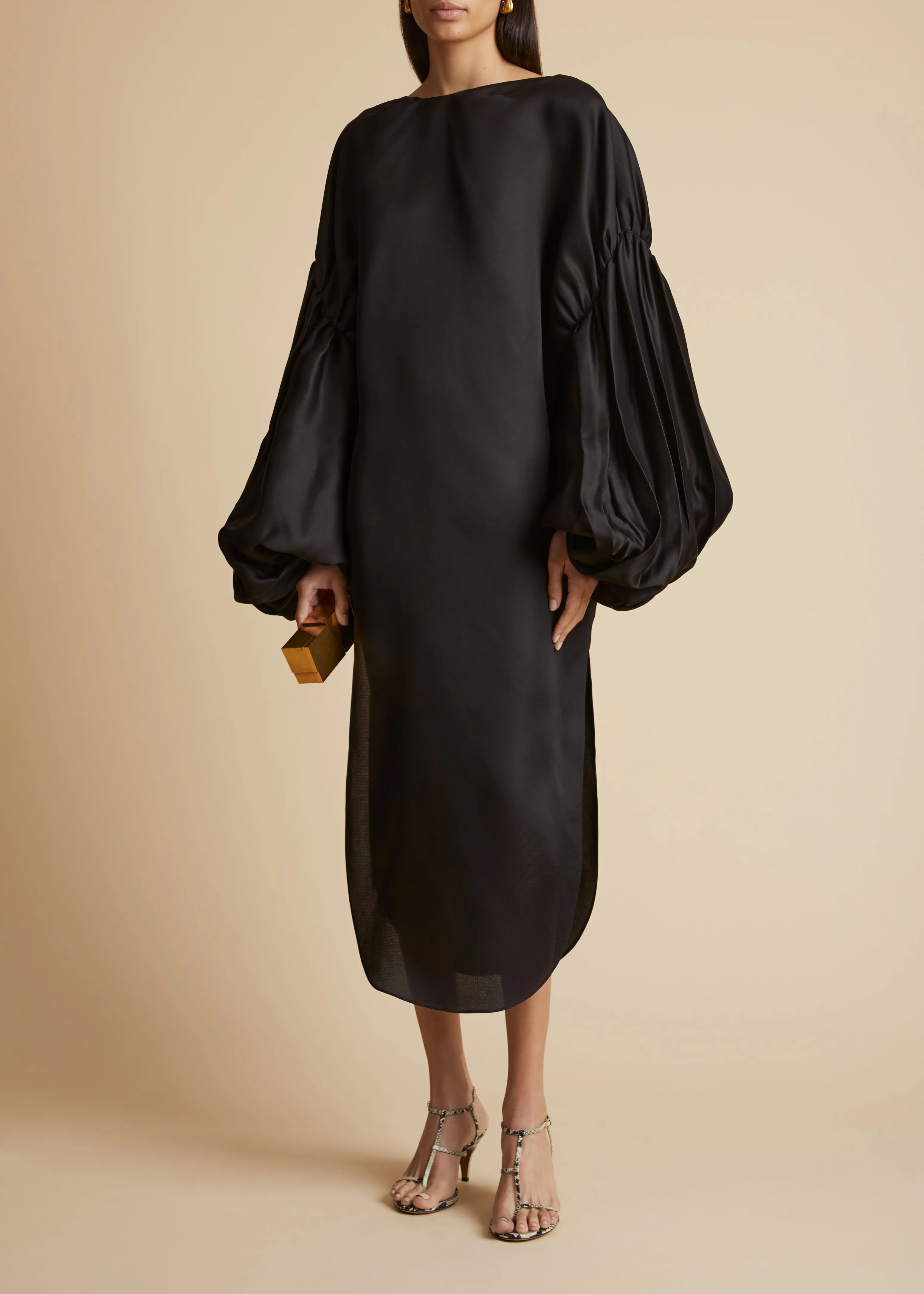 Zelma Dress in Black sold by KHAITE product image thumbnail 2