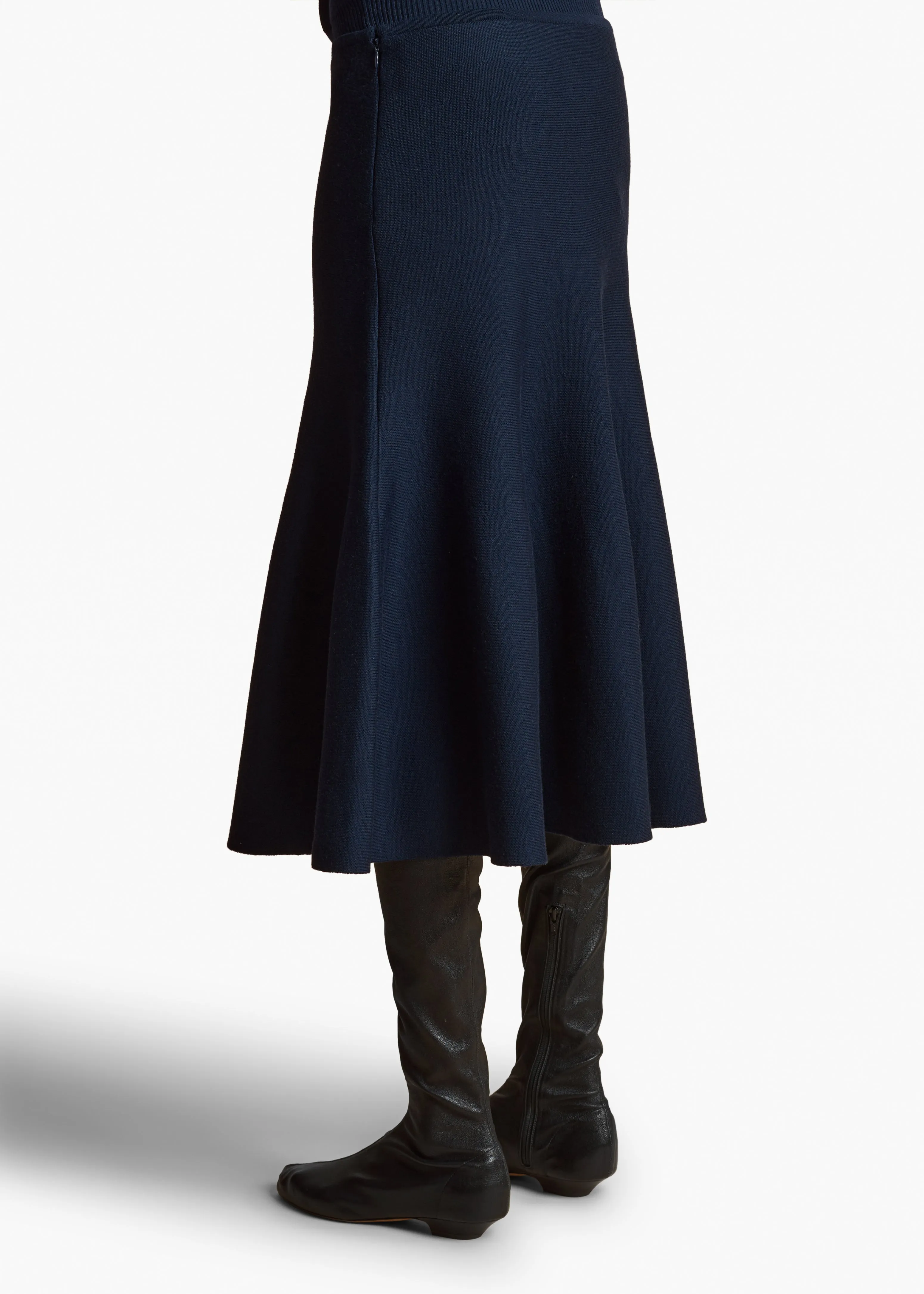 Odil Skirt in Navy sold by KHAITE product image thumbnail 4