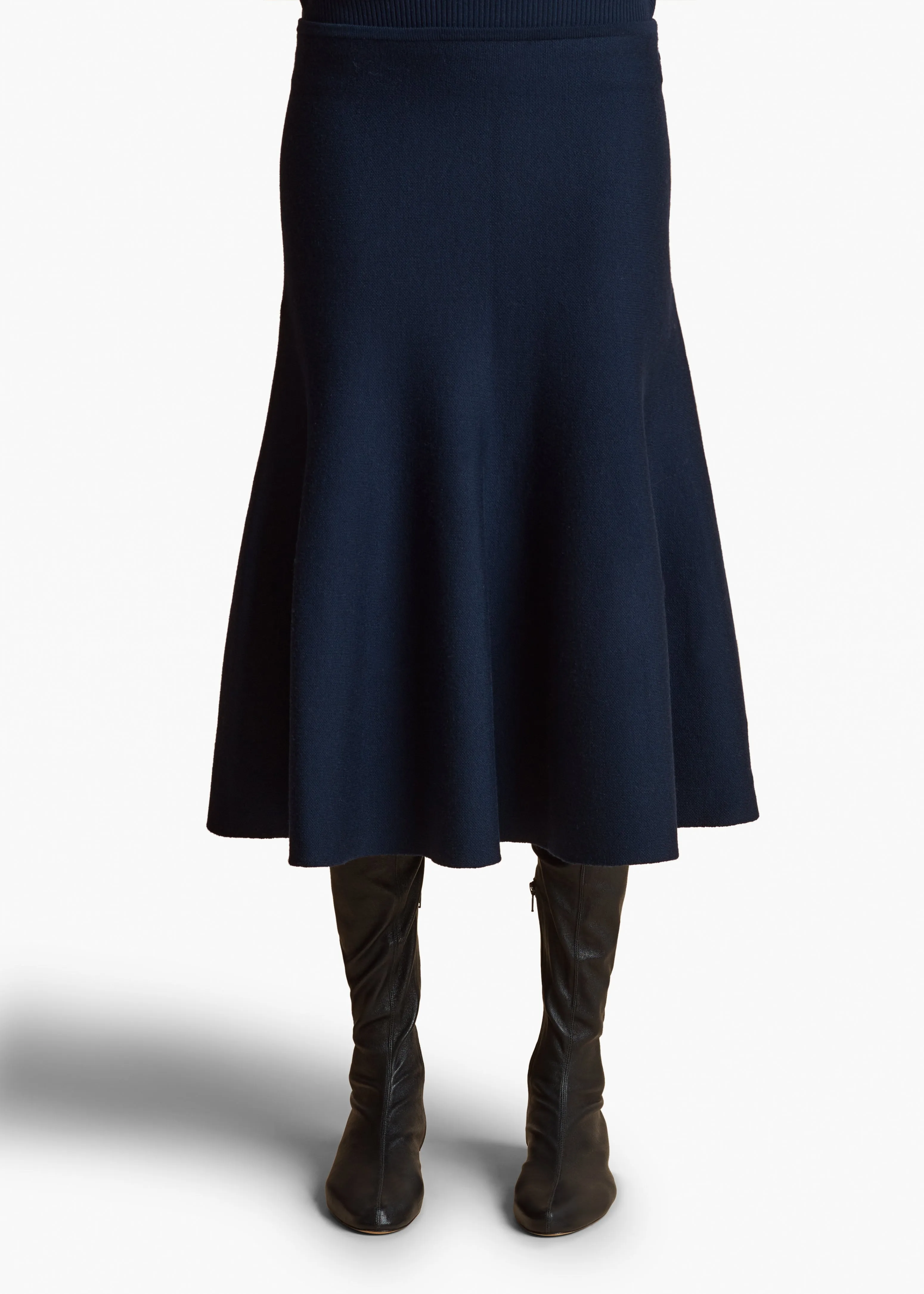 Odil Skirt in Navy sold by KHAITE product image thumbnail 3