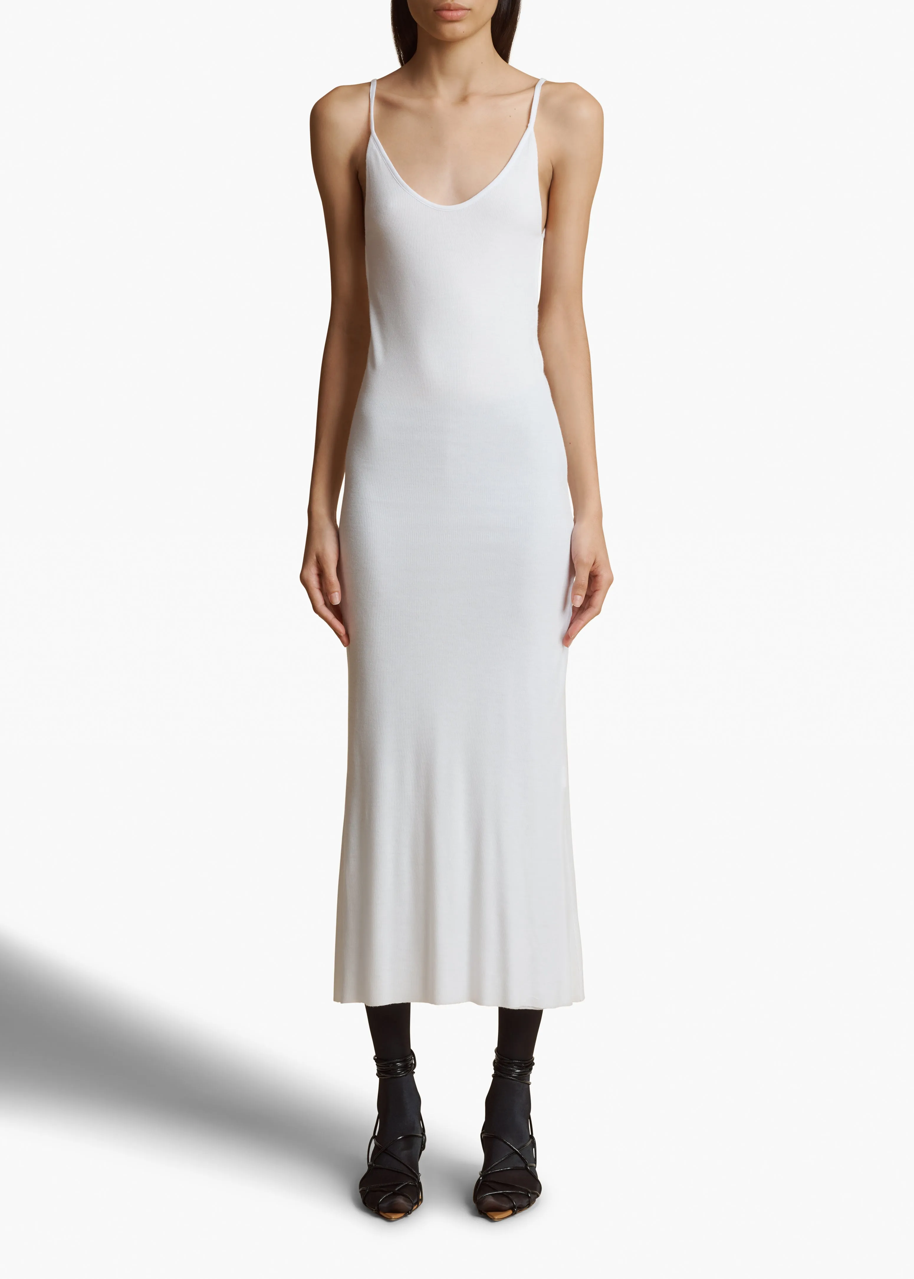 Leesal Dress in White sold by KHAITE product image thumbnail 2