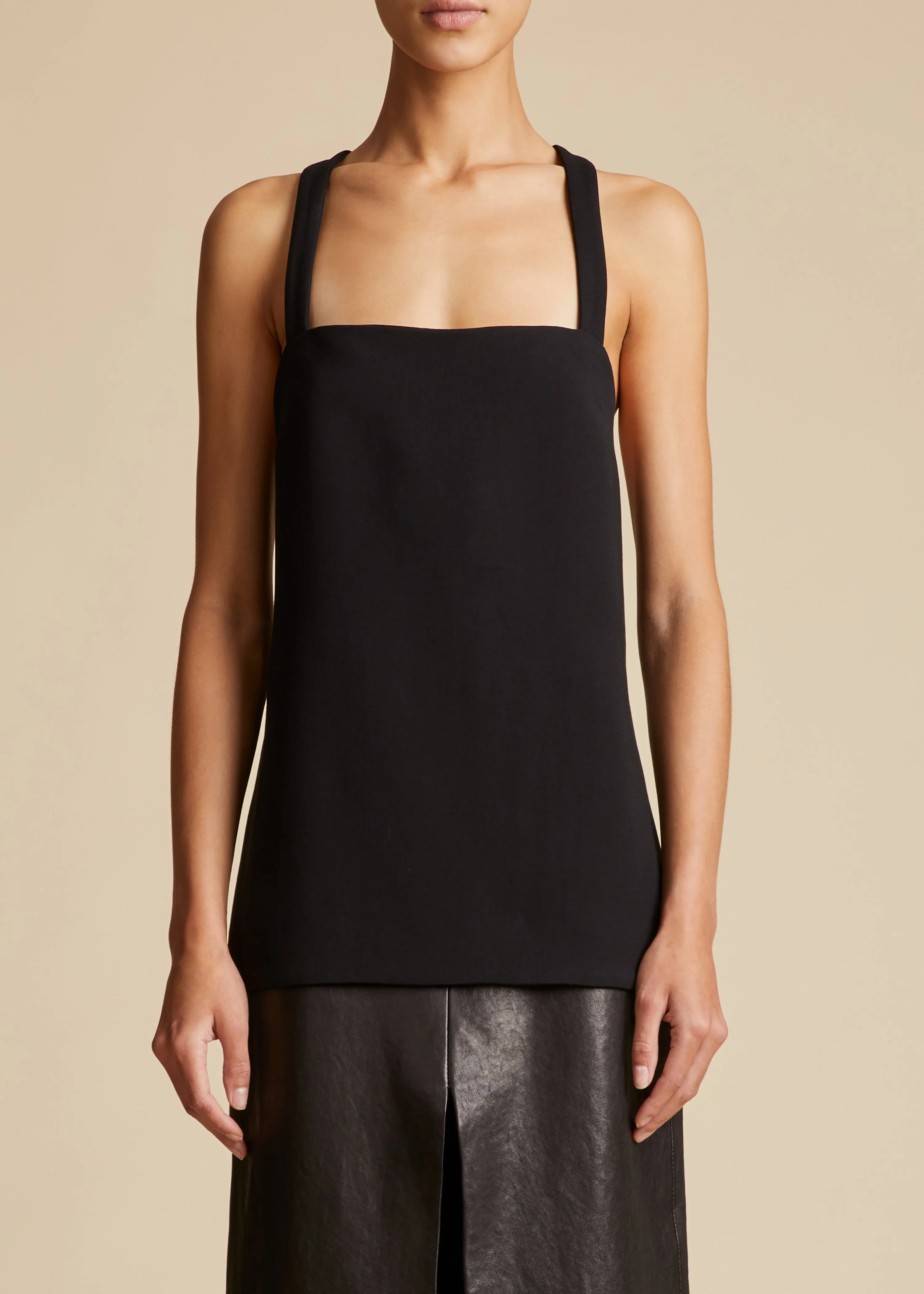The Axell Top in Black sold by KHAITE product image thumbnail 2