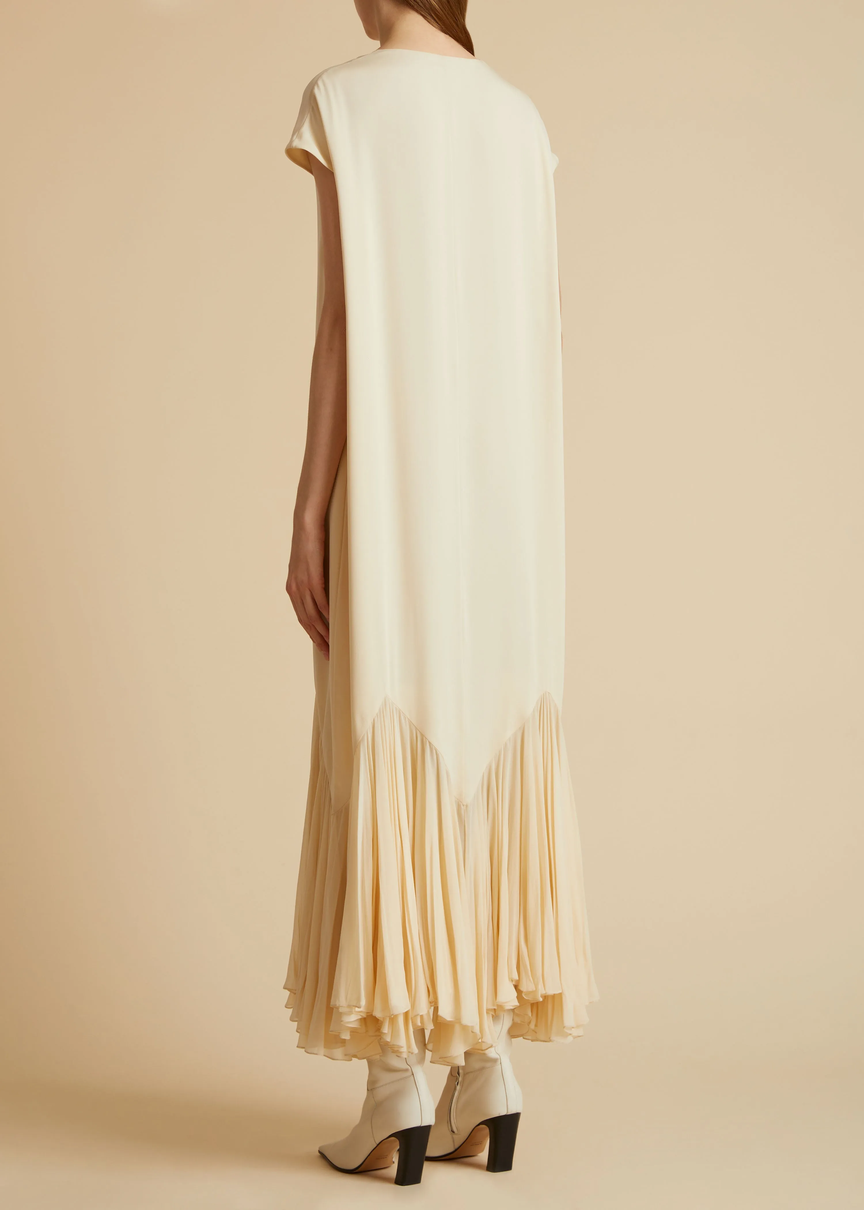 The Hobbs Dress in Bone sold by KHAITE product image thumbnail 2