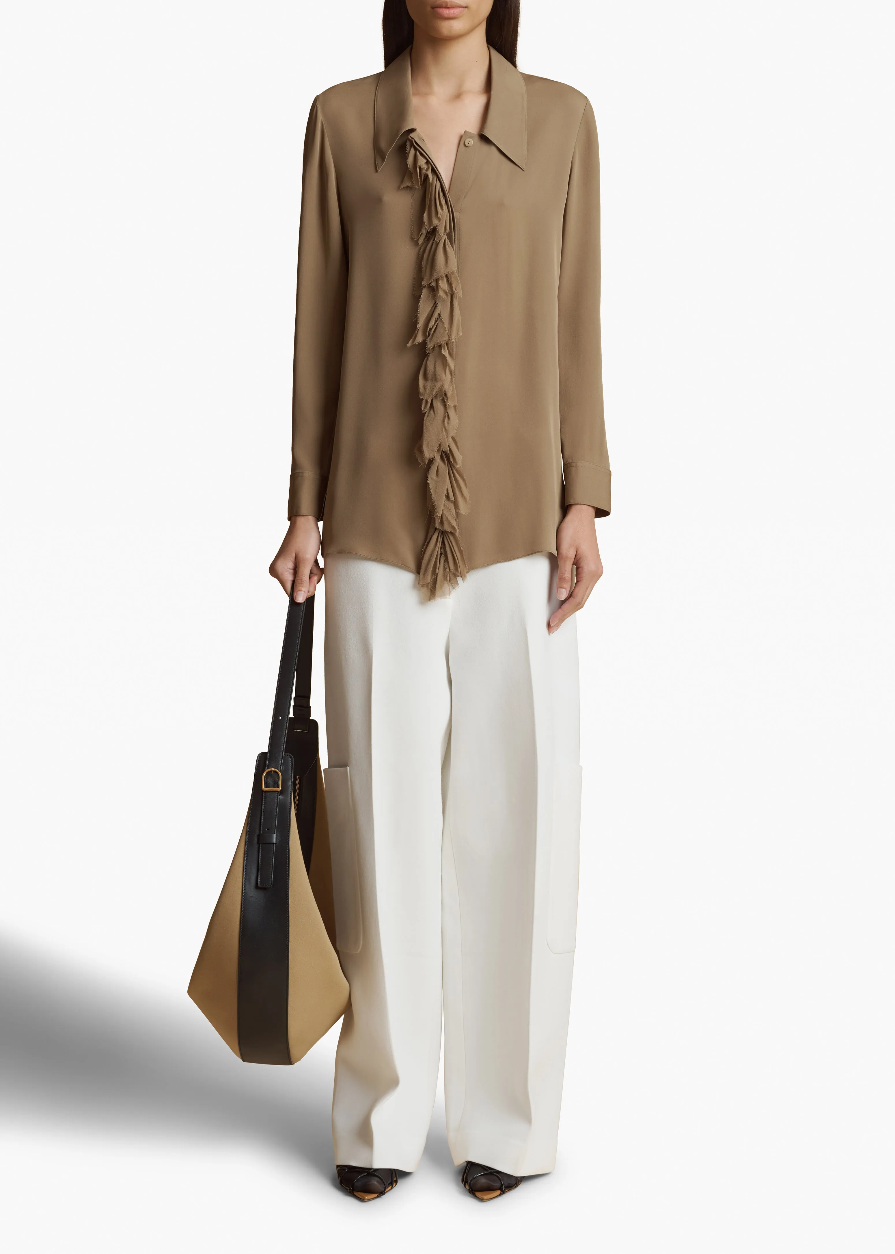 Luka Top in Toffee sold by KHAITE product image thumbnail 2