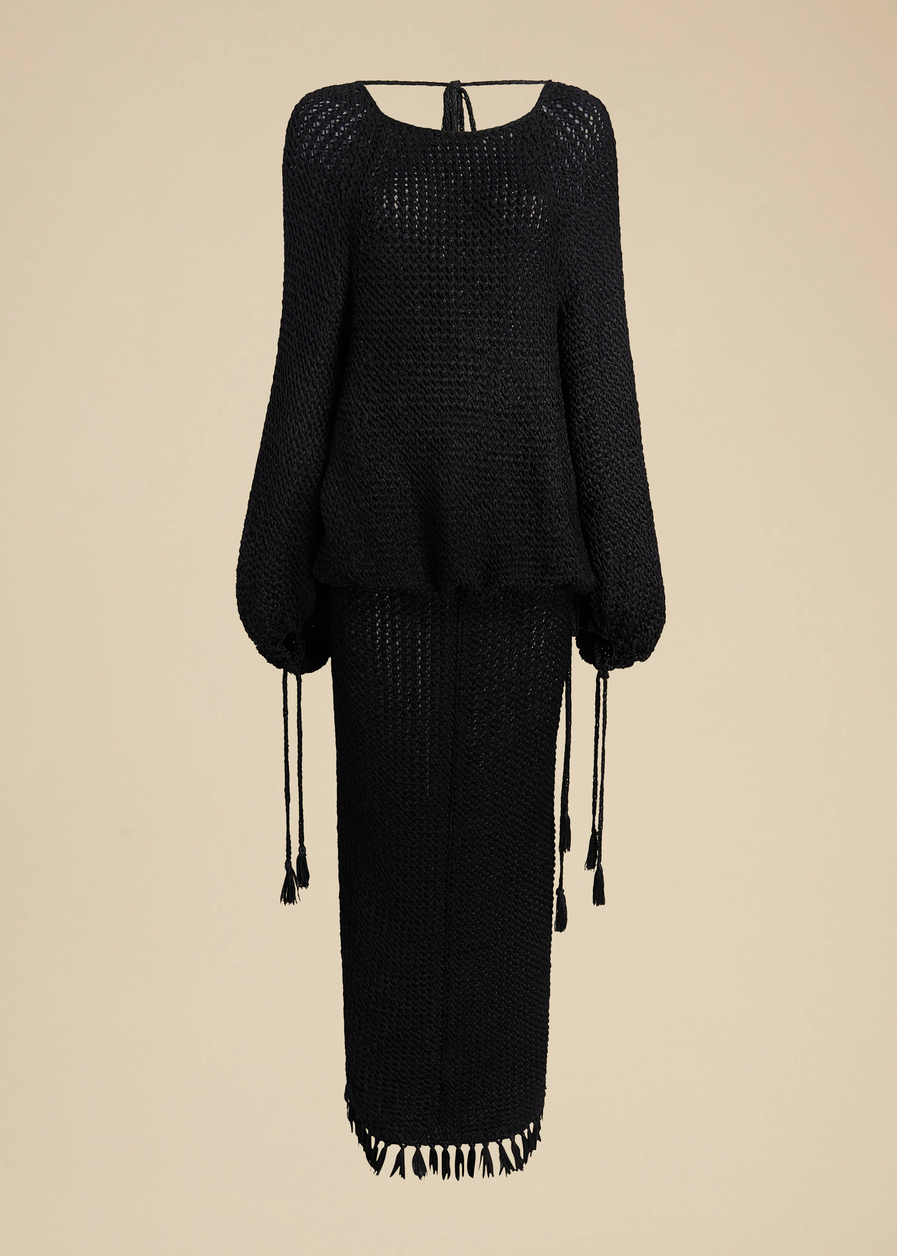 Reagan Dress in Black sold by KHAITE