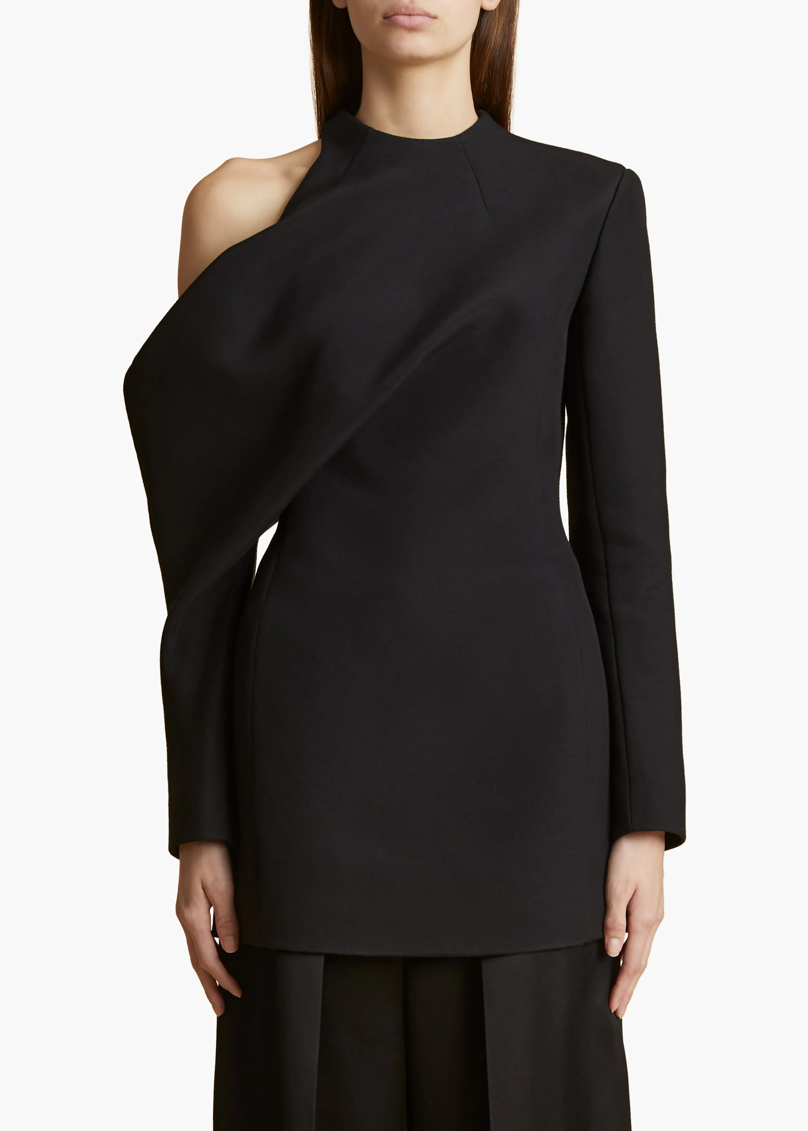 Tristan Top in Black sold by KHAITE product image thumbnail 3