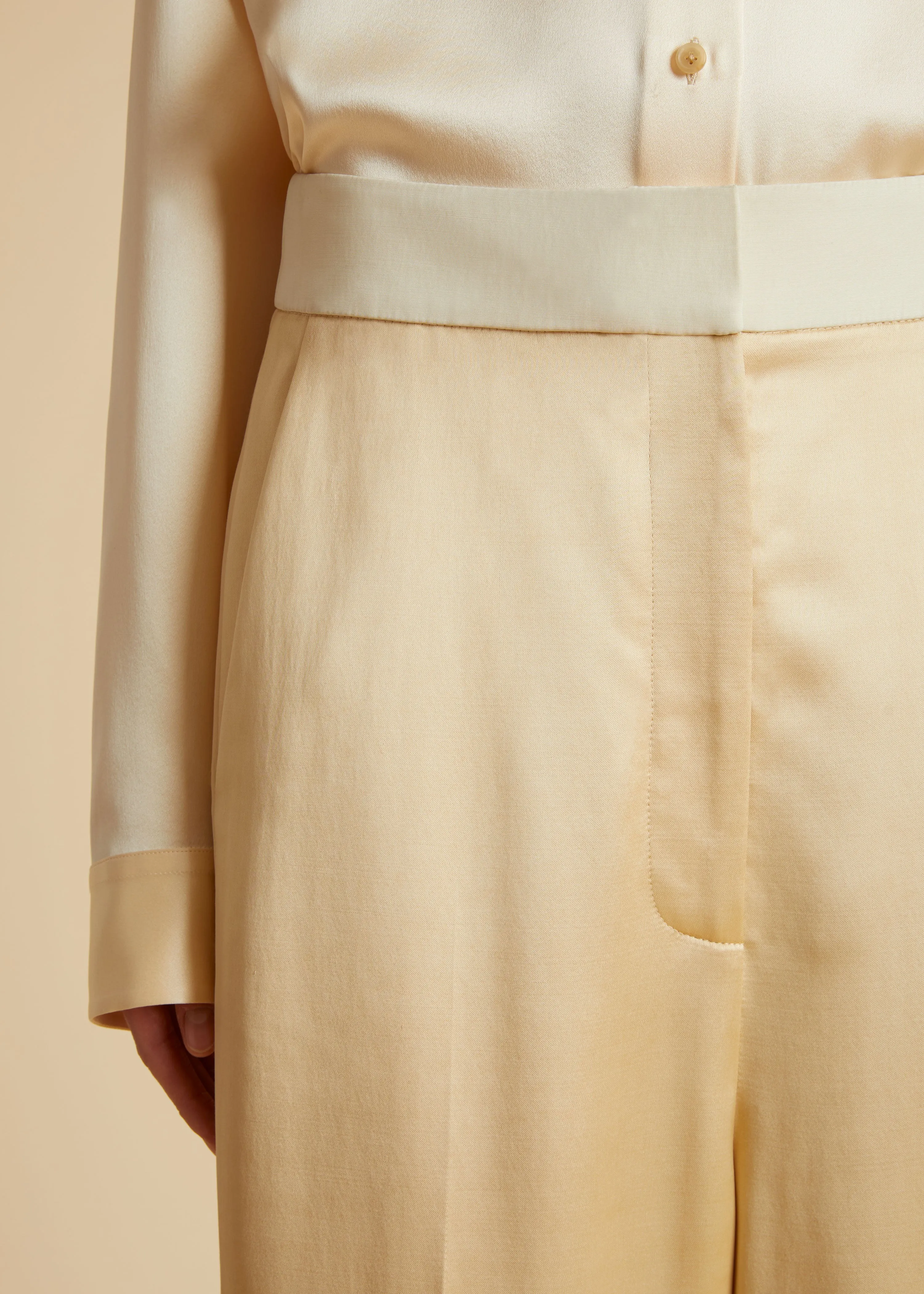 The Banton Pant in Bone sold by KHAITE product image thumbnail 5