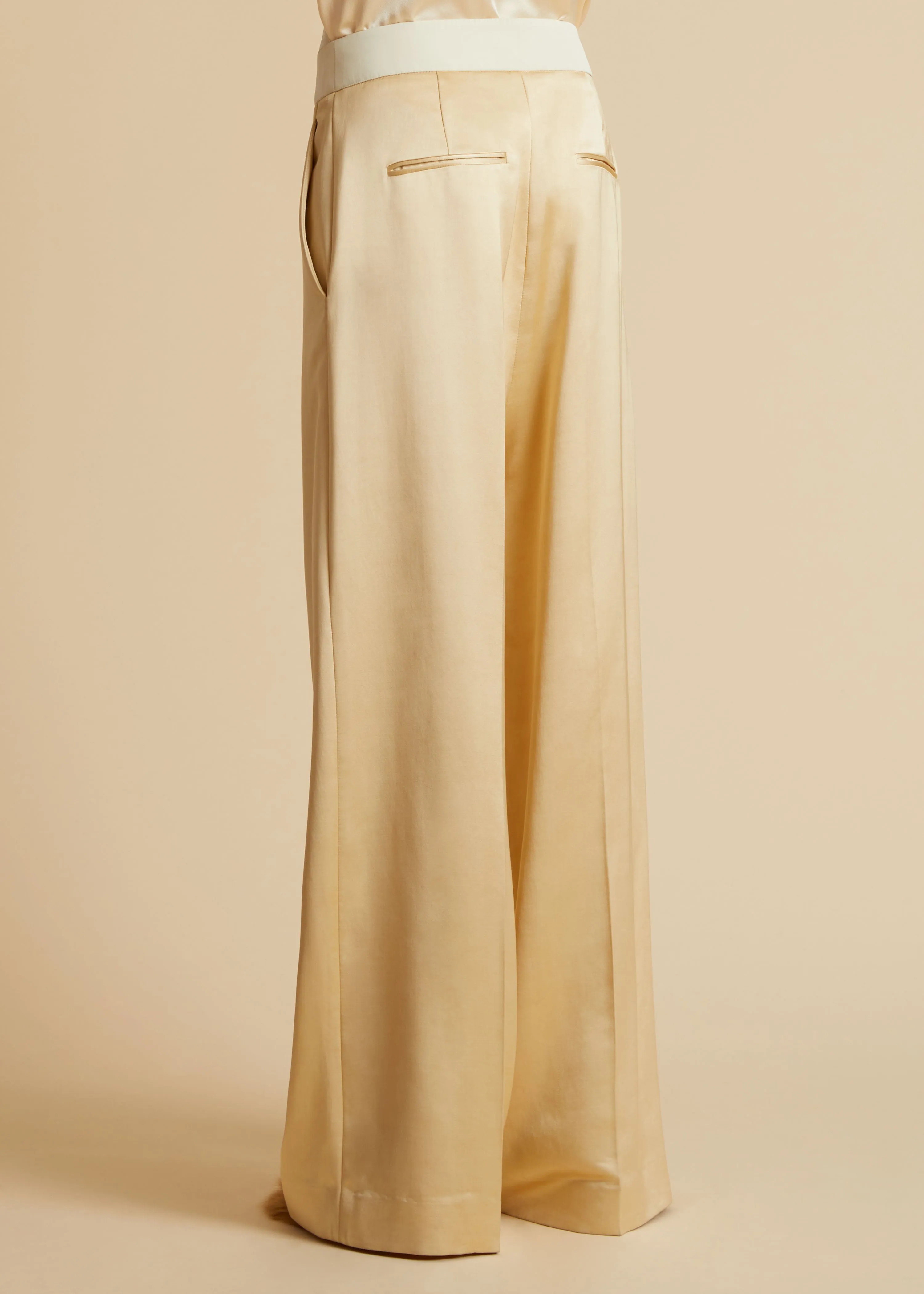 The Banton Pant in Bone sold by KHAITE product image thumbnail 3