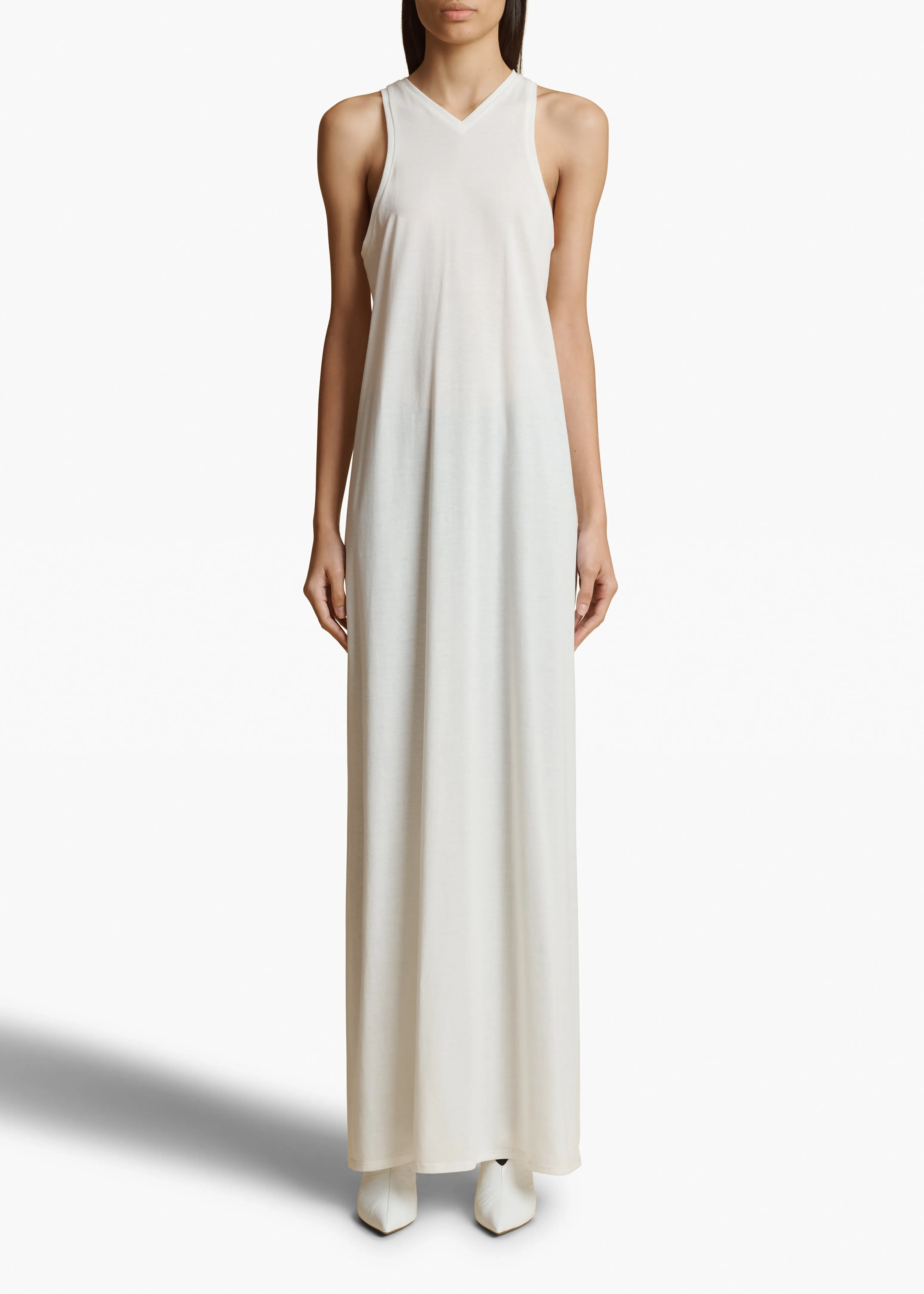 Vernetta Dress in Cream sold by KHAITE product image thumbnail 2