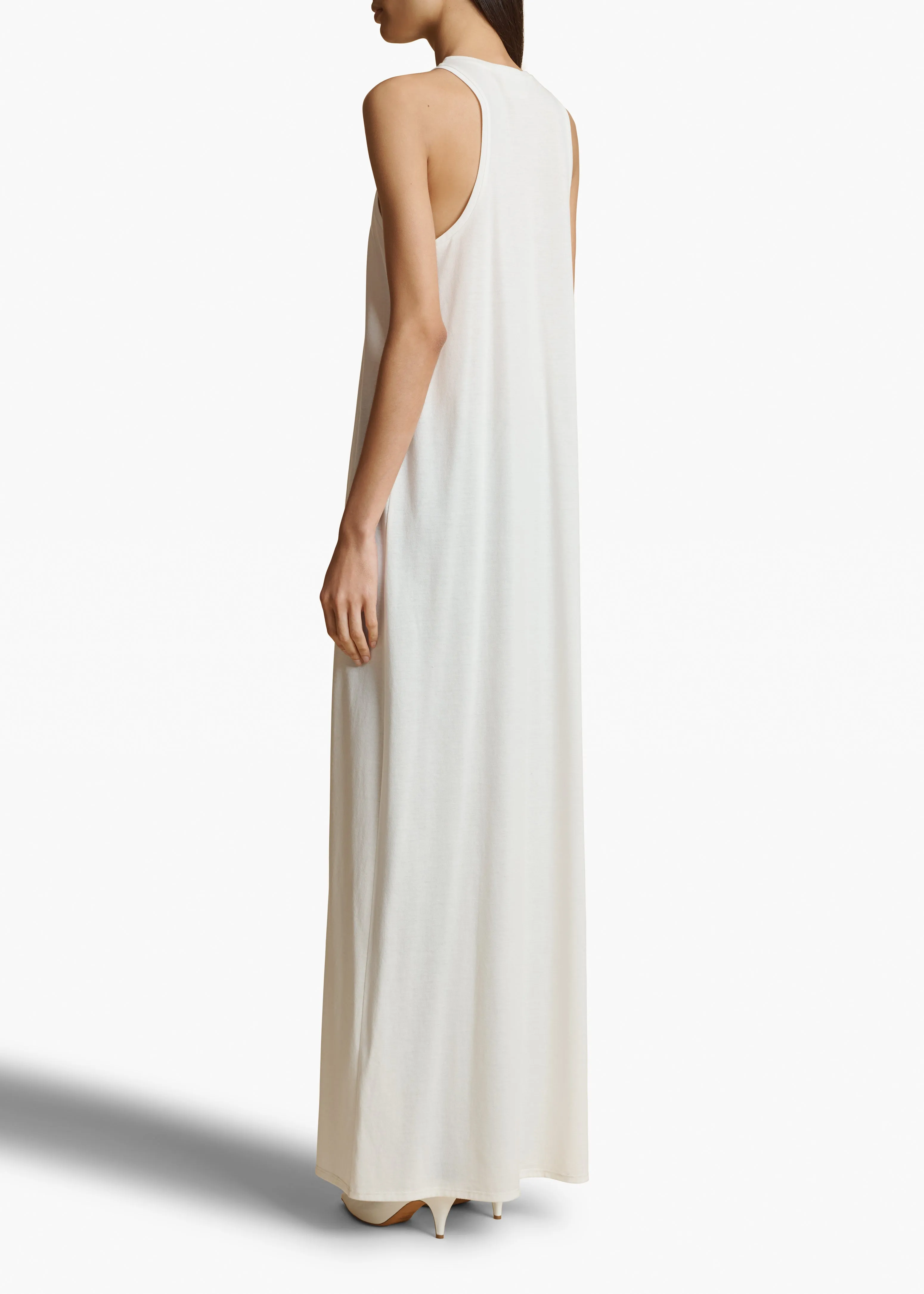 Vernetta Dress in Cream sold by KHAITE product image thumbnail 3