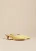 The River Mule in Pale Yellow Leather sold by KHAITE