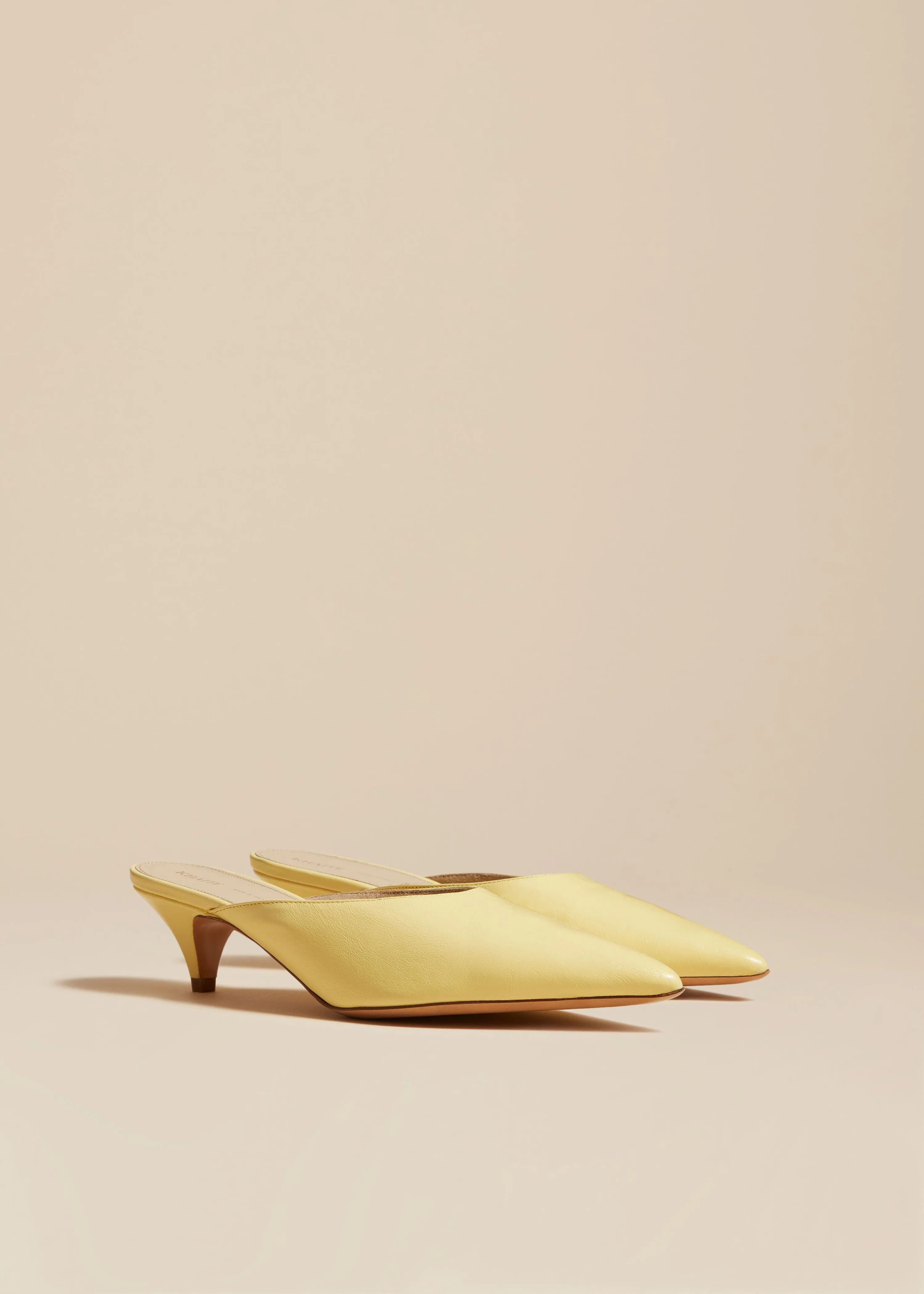 The River Mule in Pale Yellow Leather sold by KHAITE product image thumbnail 2