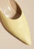 The River Mule in Pale Yellow Leather sold by KHAITE