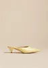The River Mule in Pale Yellow Leather sold by KHAITE