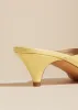 The River Mule in Pale Yellow Leather sold by KHAITE