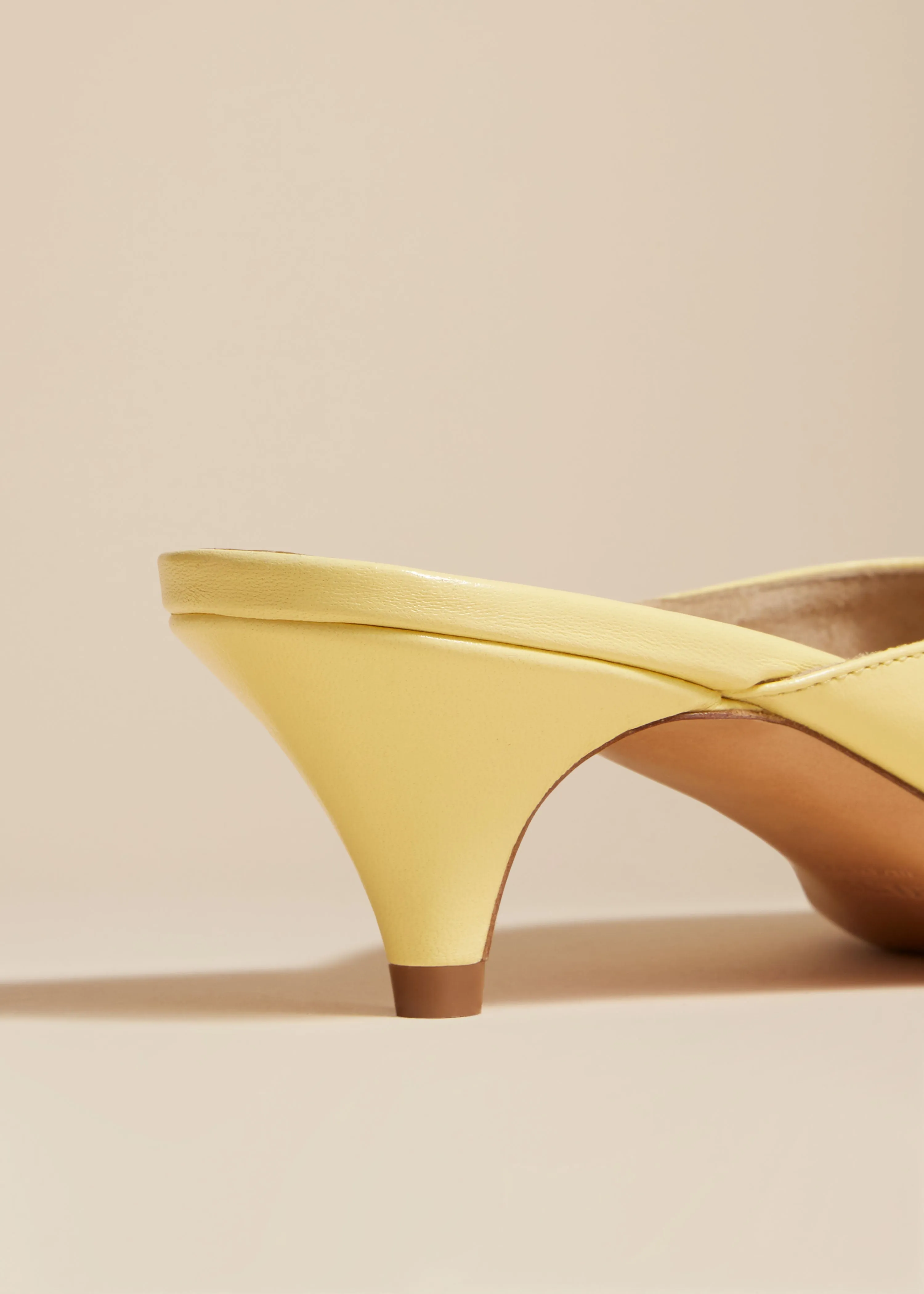 The River Mule in Pale Yellow Leather sold by KHAITE product image thumbnail 3