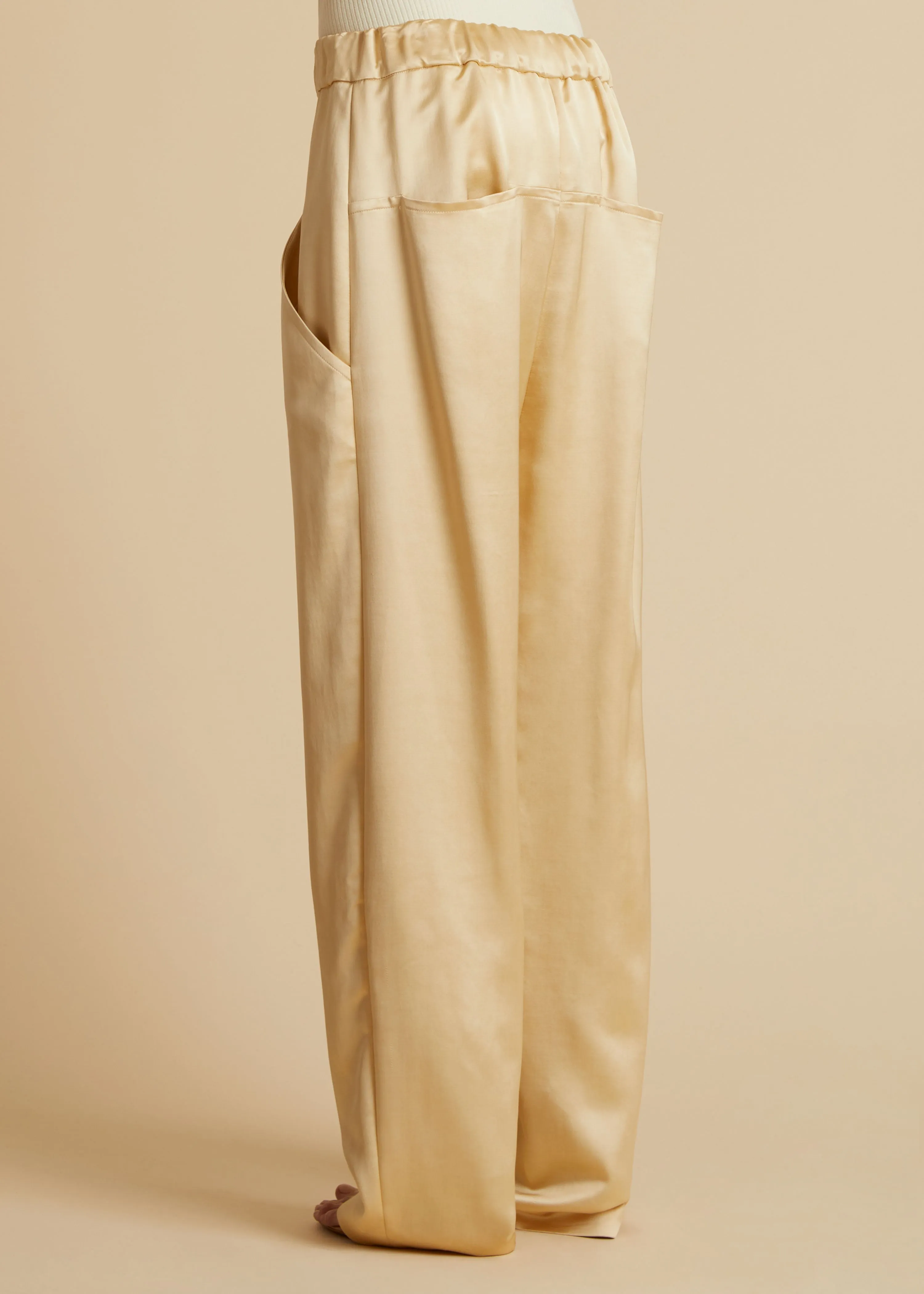 The Felton Pant in Bone sold by KHAITE product image thumbnail 3