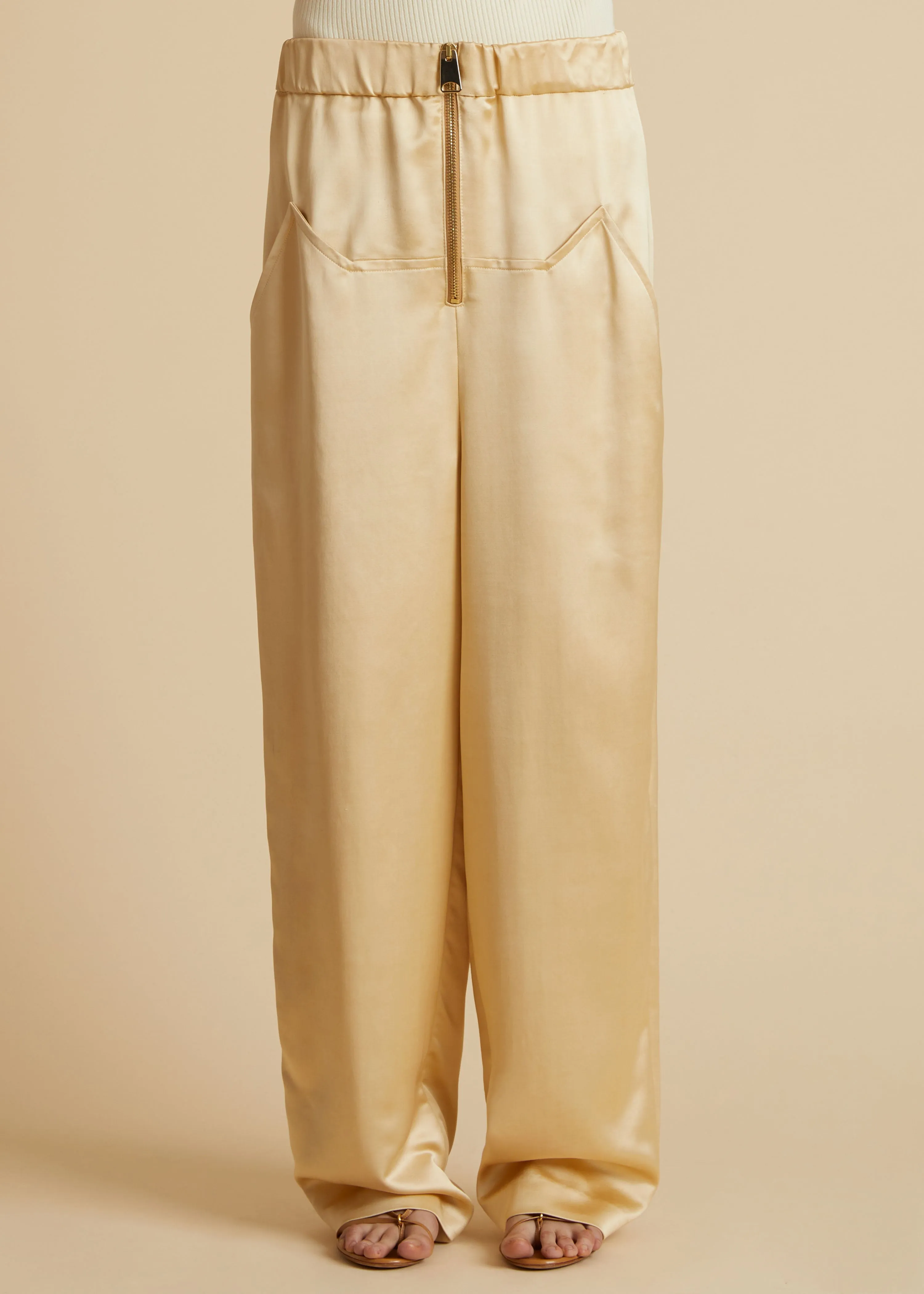 The Felton Pant in Bone sold by KHAITE product image thumbnail 2