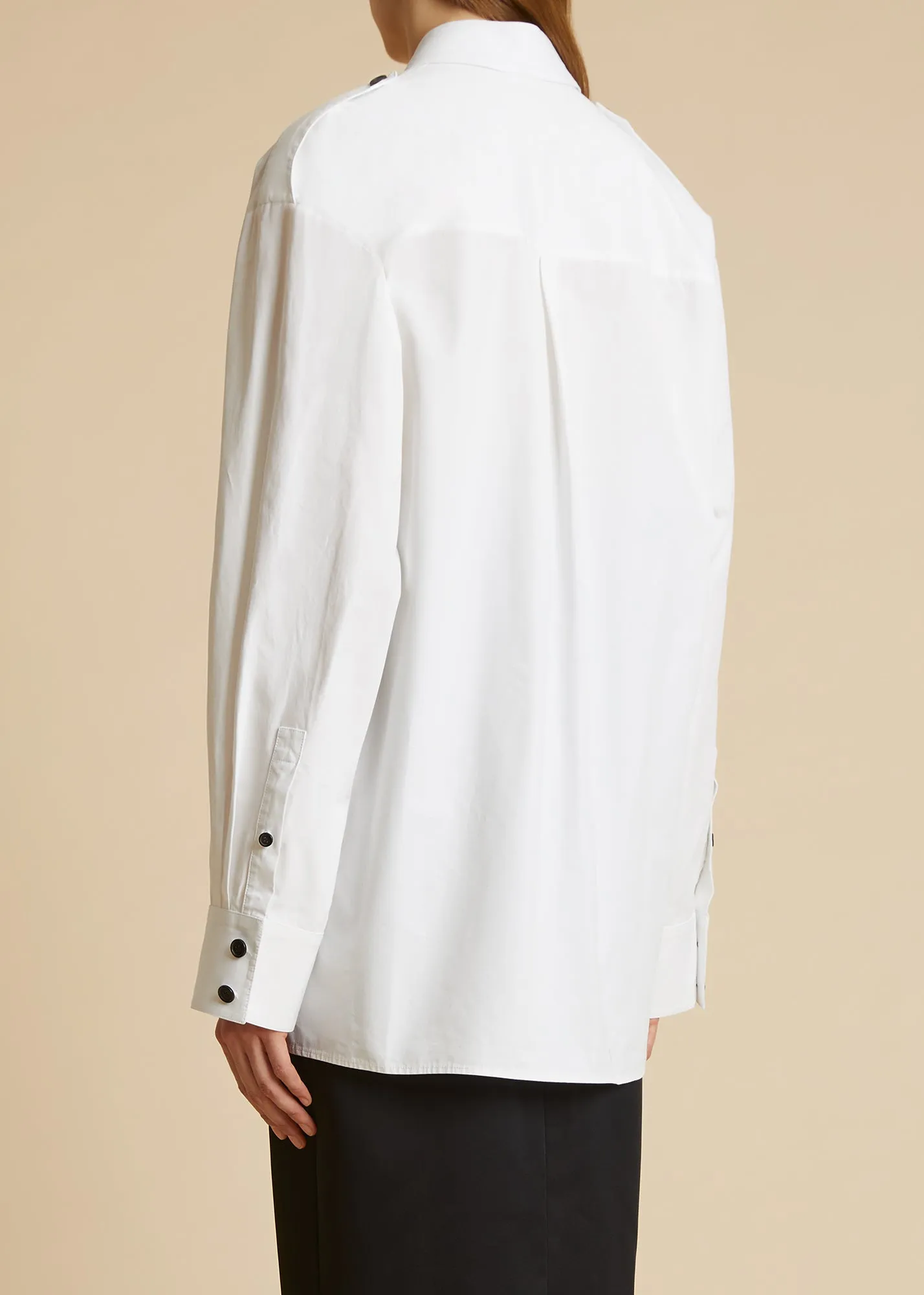 The Missa Top in White sold by KHAITE product image thumbnail 3